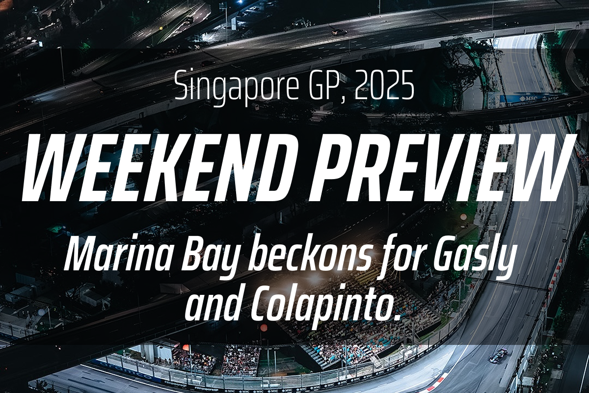 BWT Alpine Formula One™ team Singapore Grand Prix Race Preview