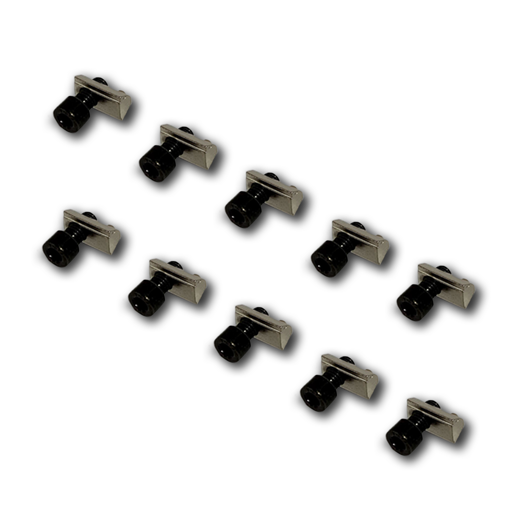 Screw and Ball-bearing Nut for 8mm T-Slot - Set of 10