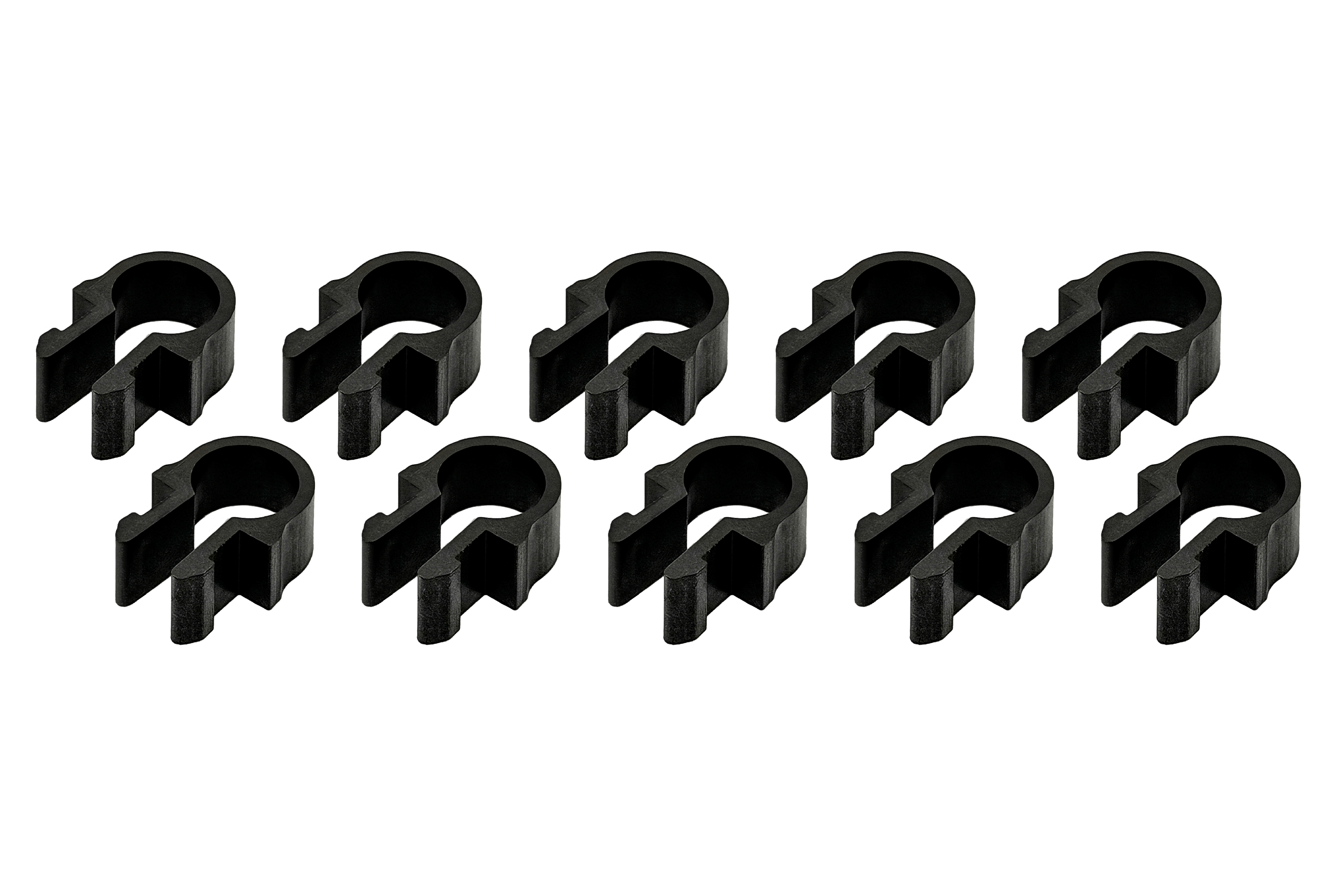 Set of 10 Cable Management Clips with 10 Cable Ties