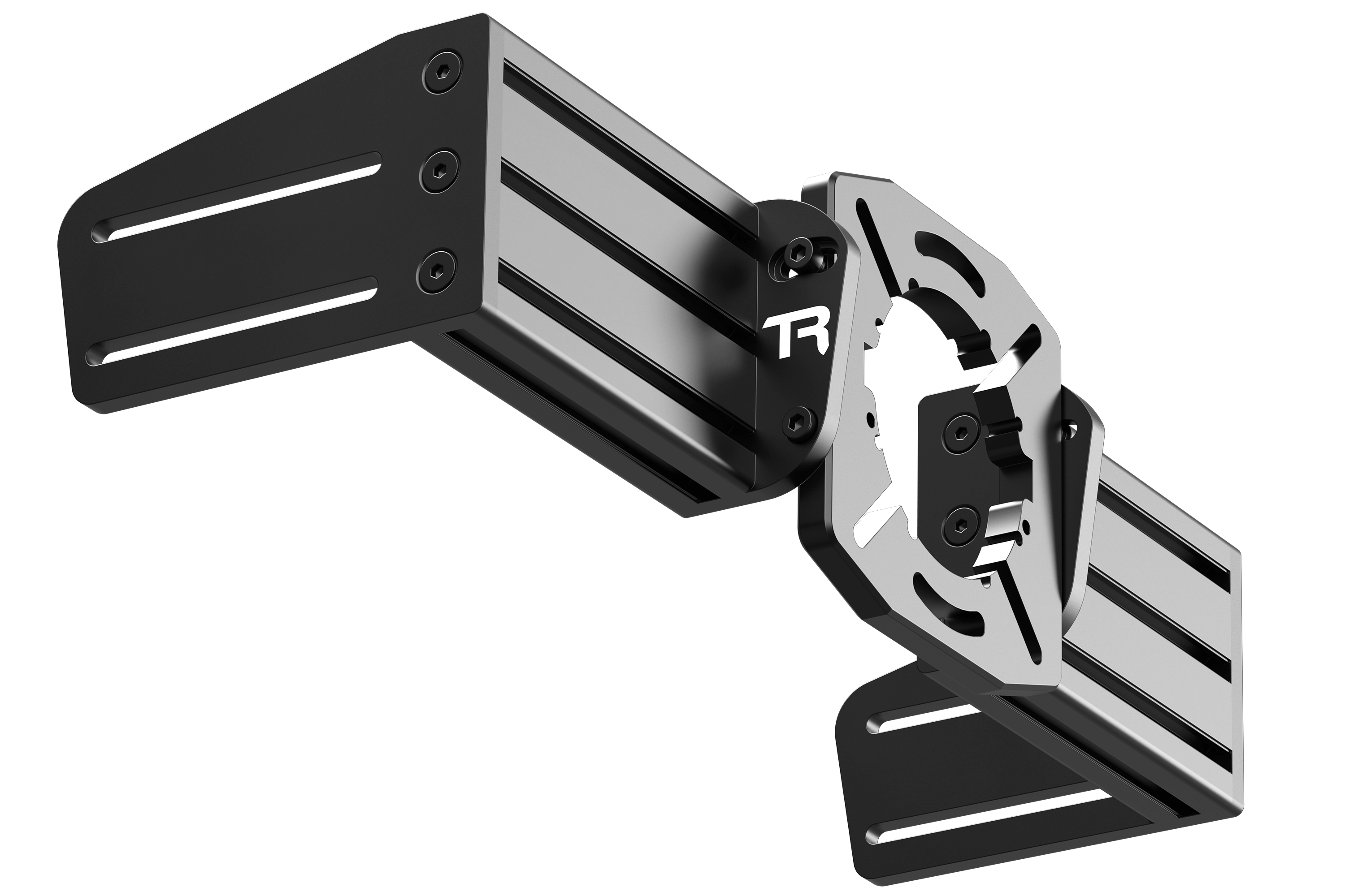 TR-One Black Fully Adjustable Direct Fit Wheel Mount for Simucube, VRS, Accuforce, OSW, Mige etc
