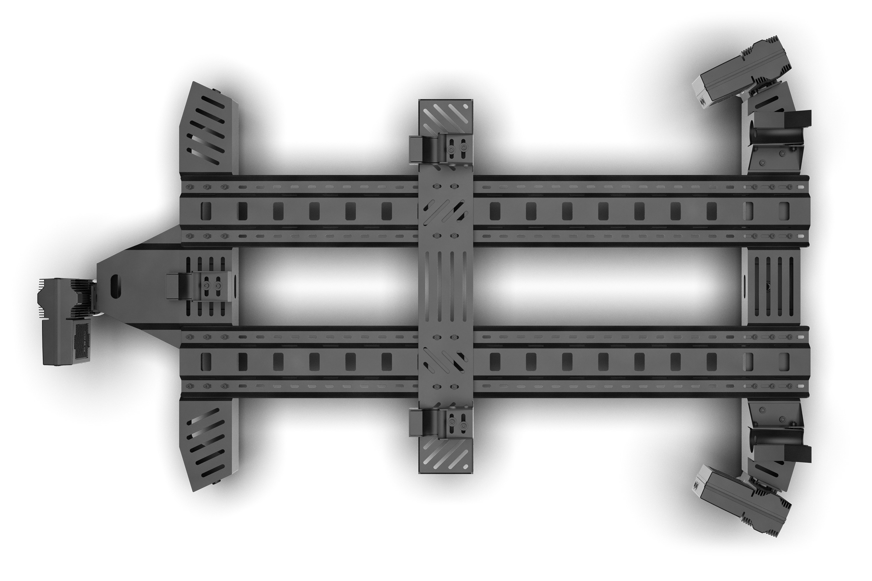 Motion System with 3 motors/actuators and Motion Sim Base