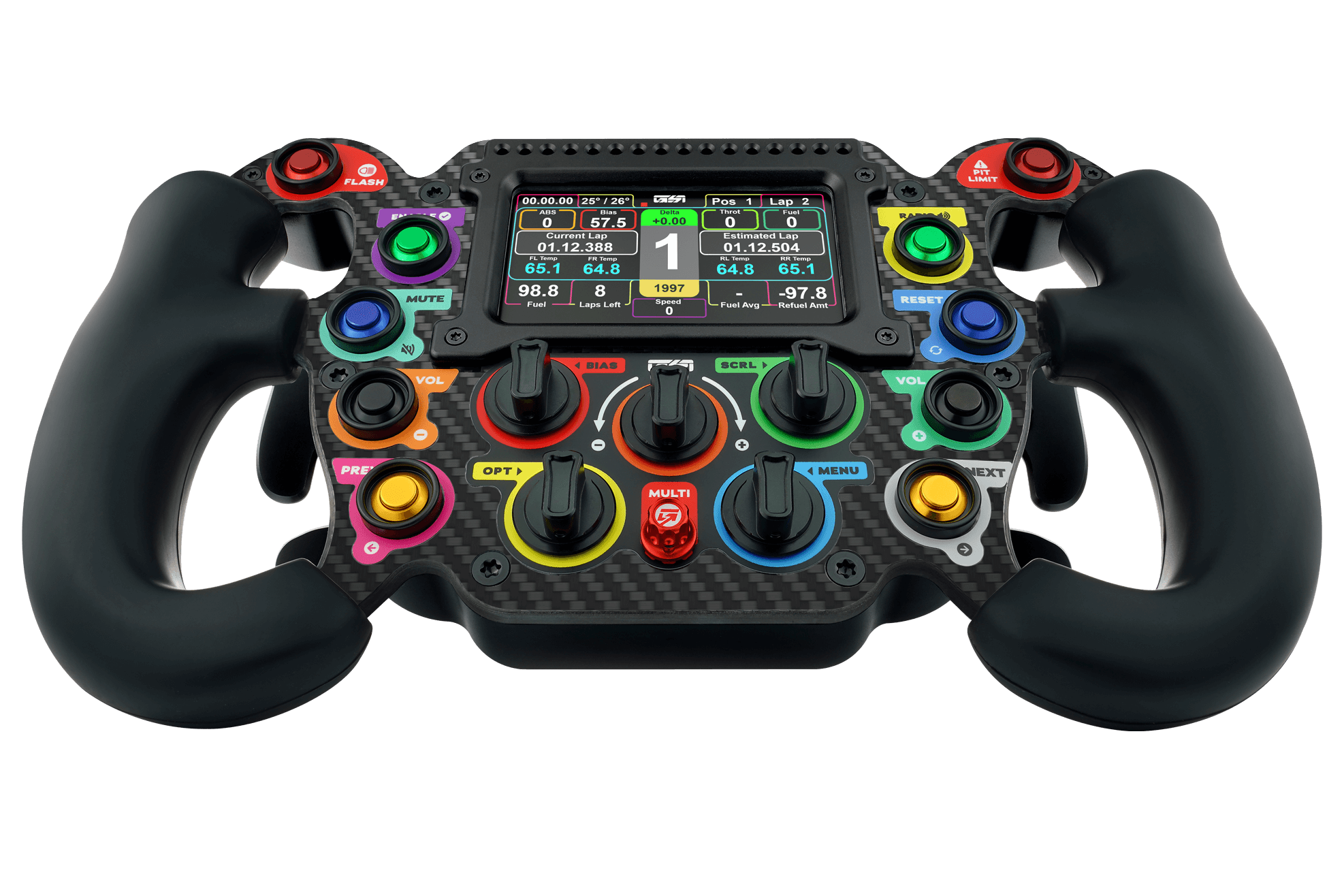 GOMEZ GSI Formula Pro Elite "Prime" DC Sim Racing Steering Wheel (Dual clutch)