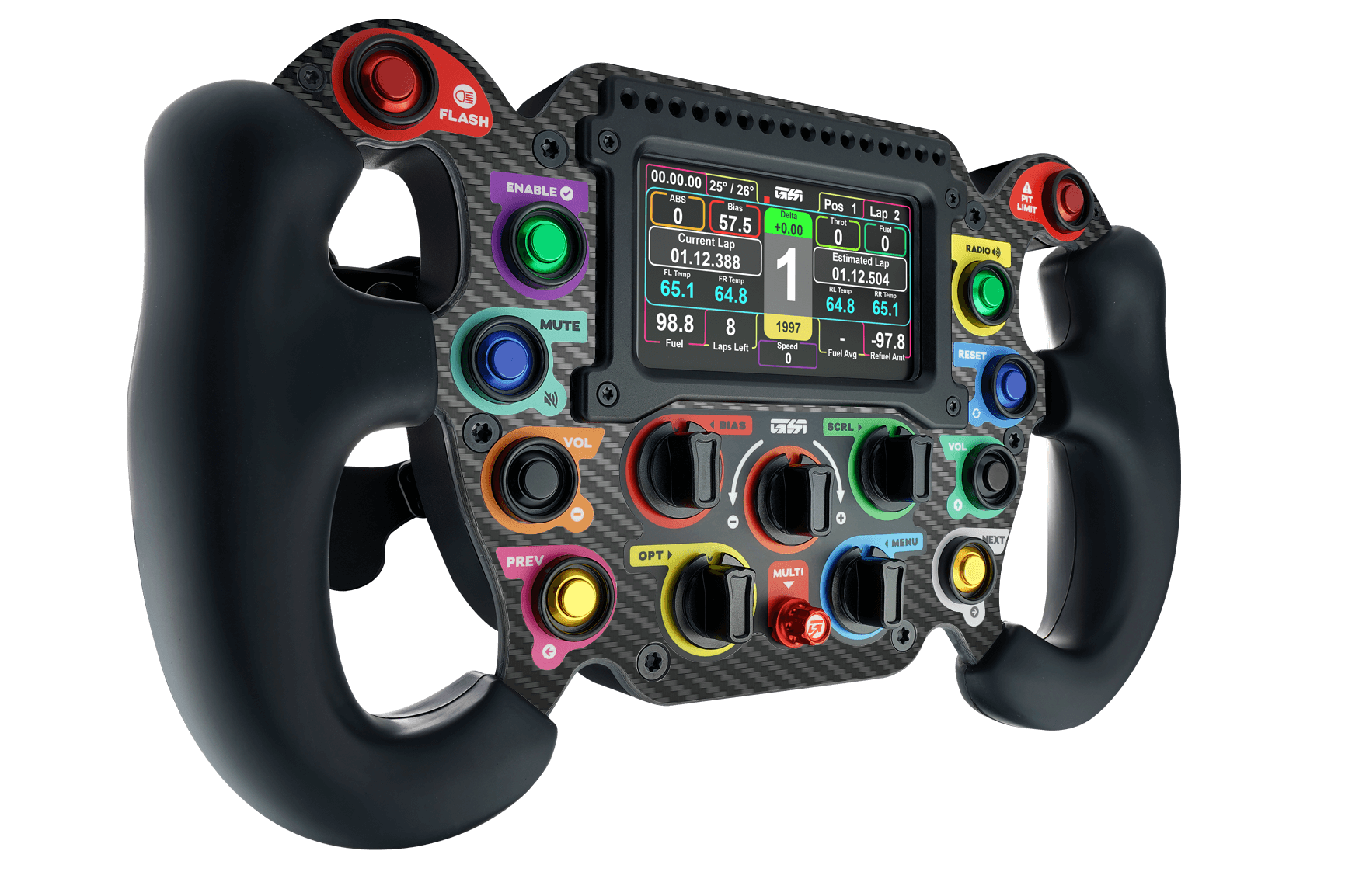 GOMEZ GSI Formula Pro Elite "Prime" DC Sim Racing Steering Wheel (Dual clutch)