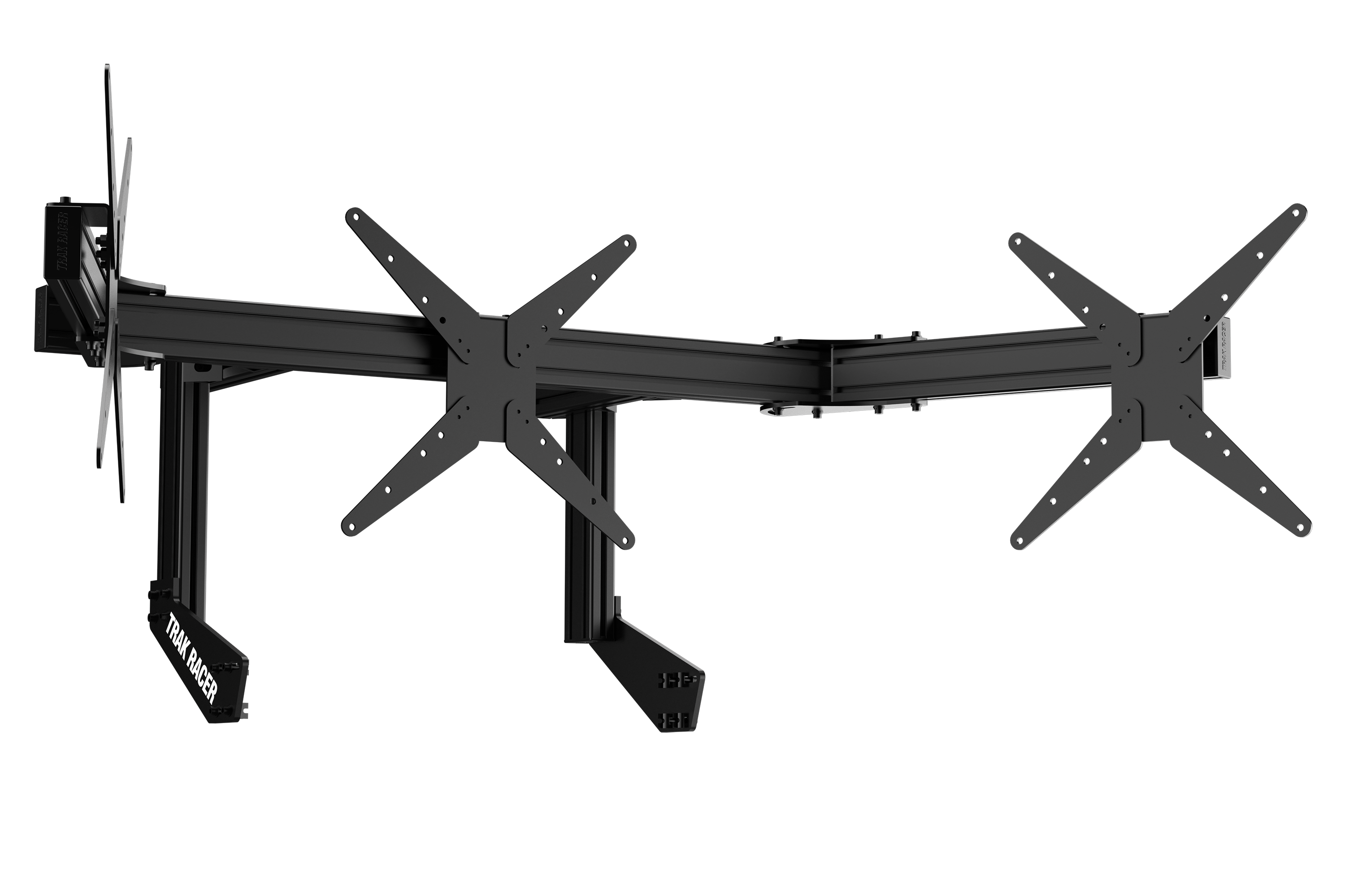 Small Cockpit-Mounted Triple Monitor Mount - 800mm / 31.5" Wide