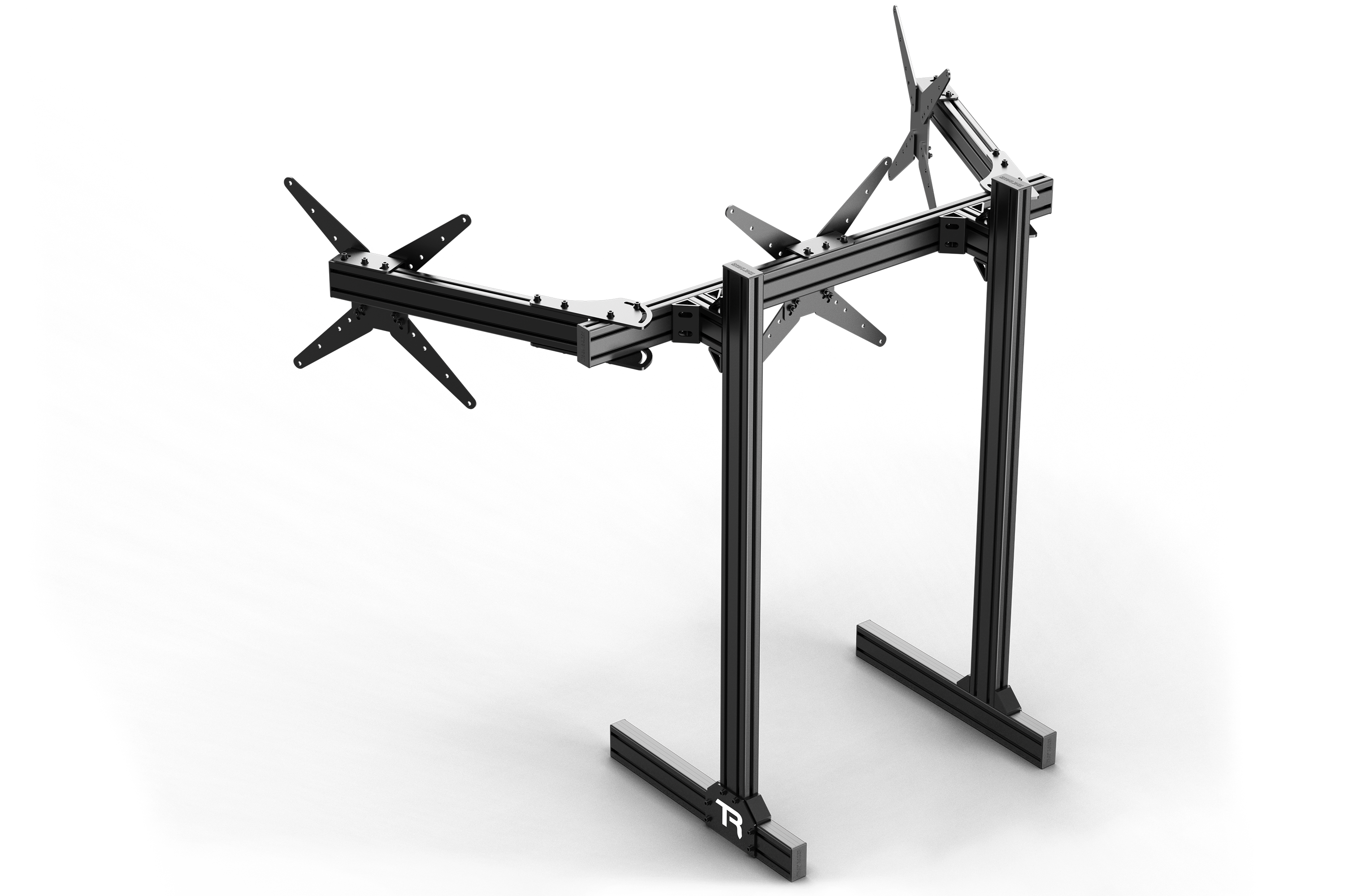 Large Freestanding Triple Monitor Stand - 1200mm / 47.25" Wide
