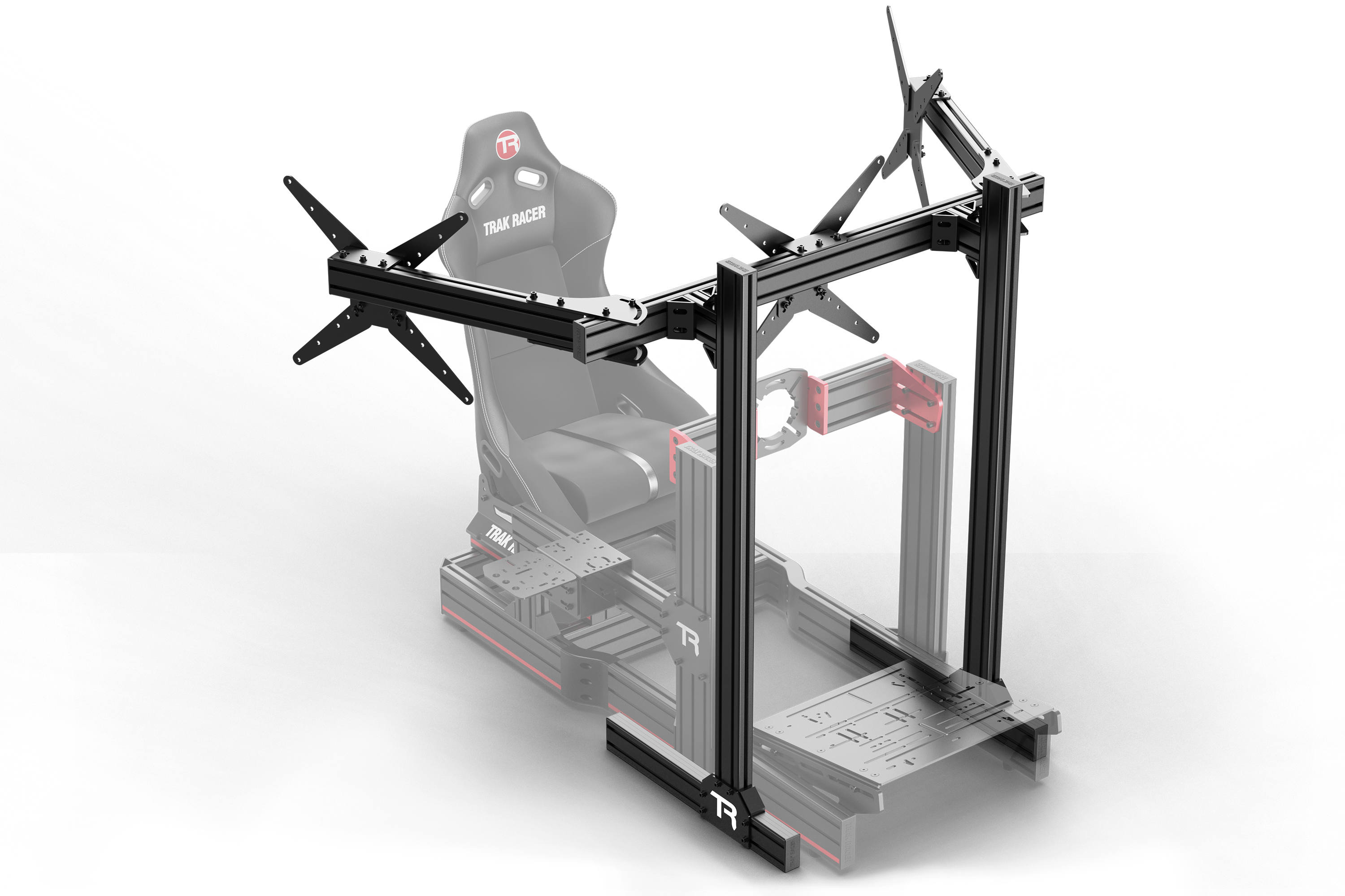 Small Freestanding Triple Monitor Stand - 800mm / 31.5" Wide
