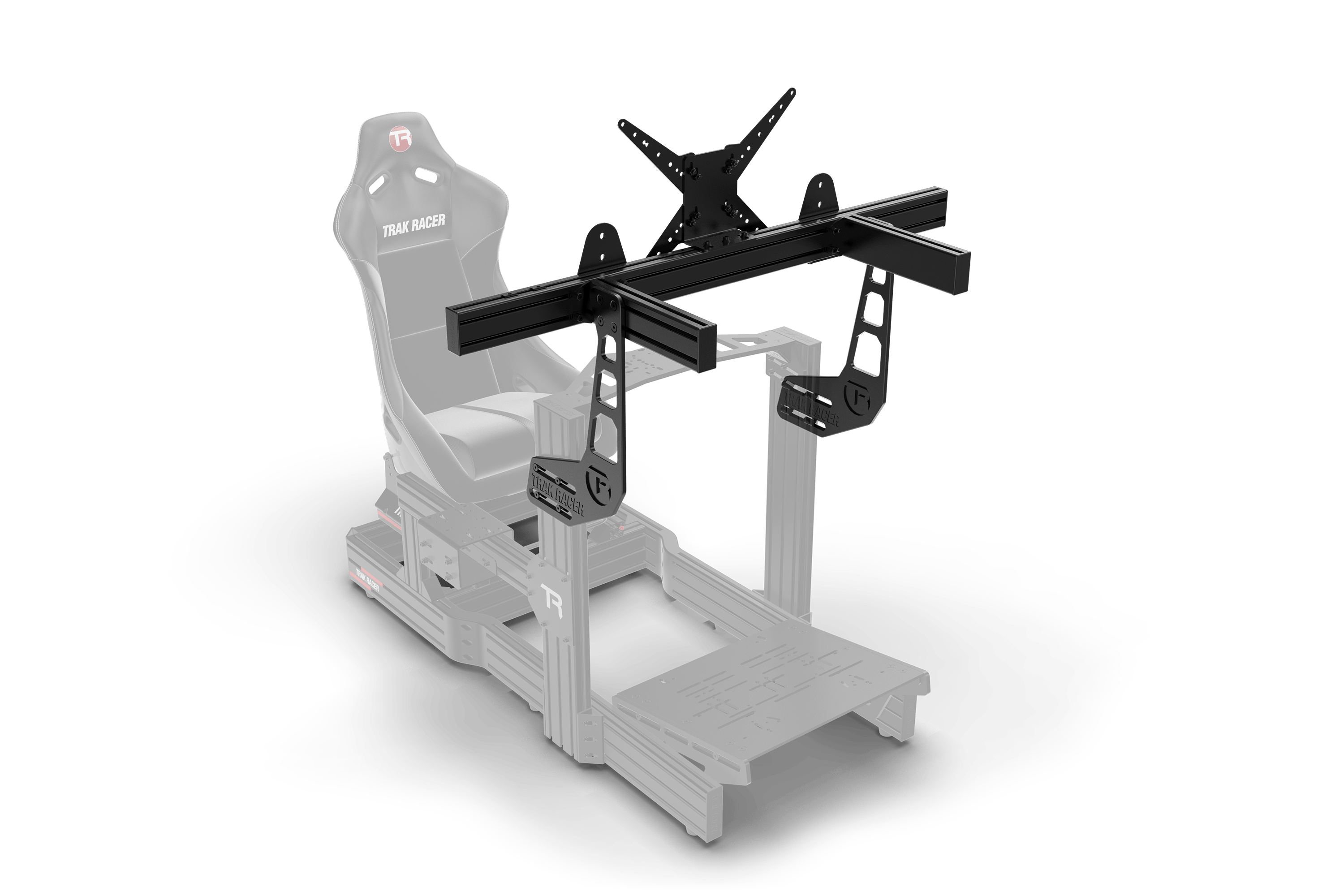 Large Cockpit-Mounted Single Monitor Stand - 1200mm / 47.25" Wide