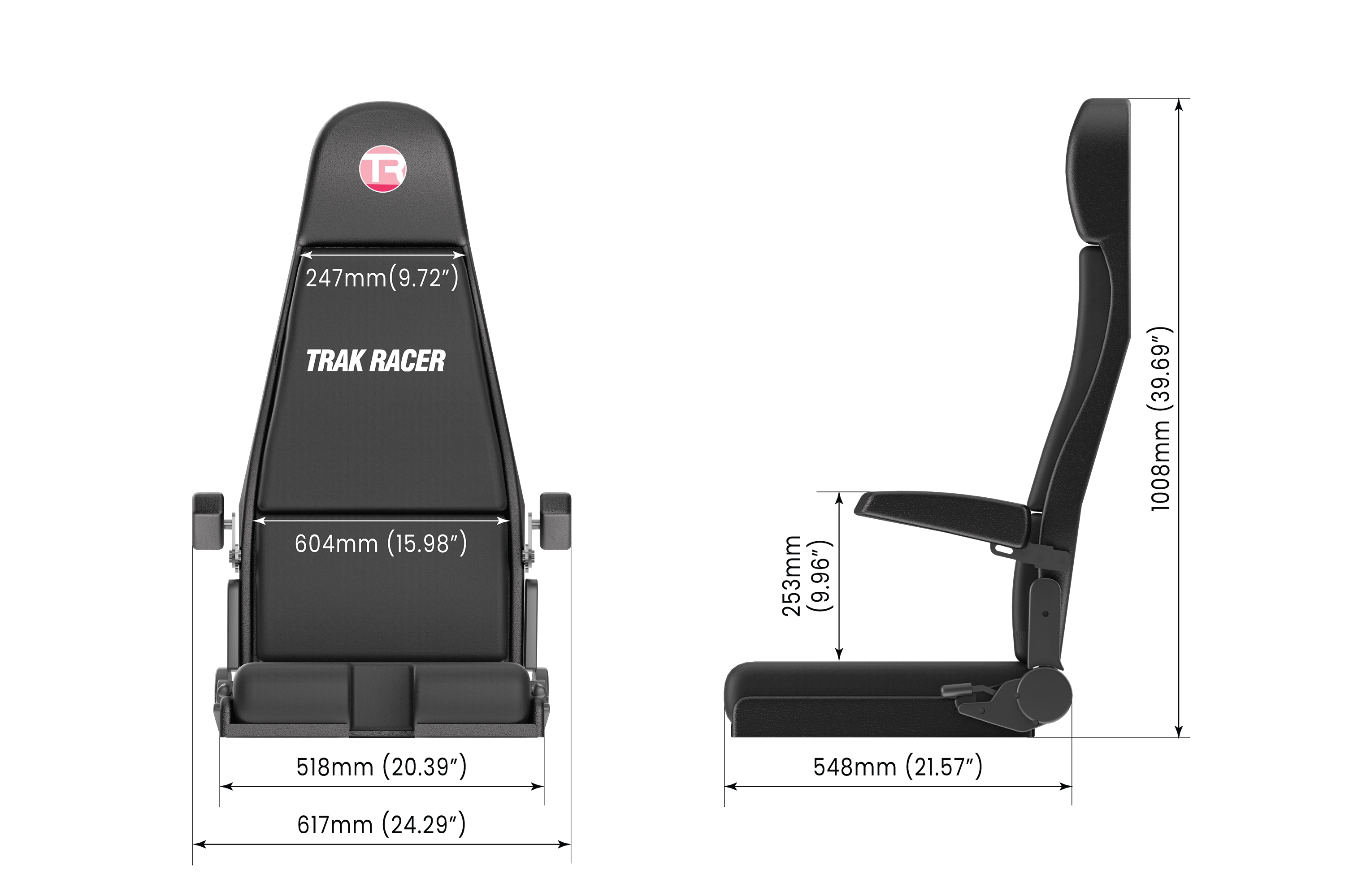 Flight Simulator Seat (Includes Seat Bracket Set)