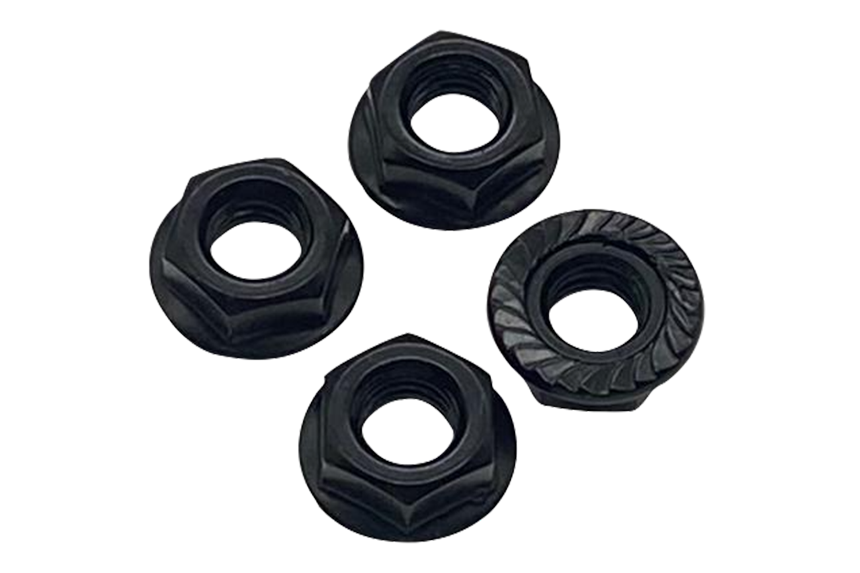 M8 Flange Nuts - Set of 4