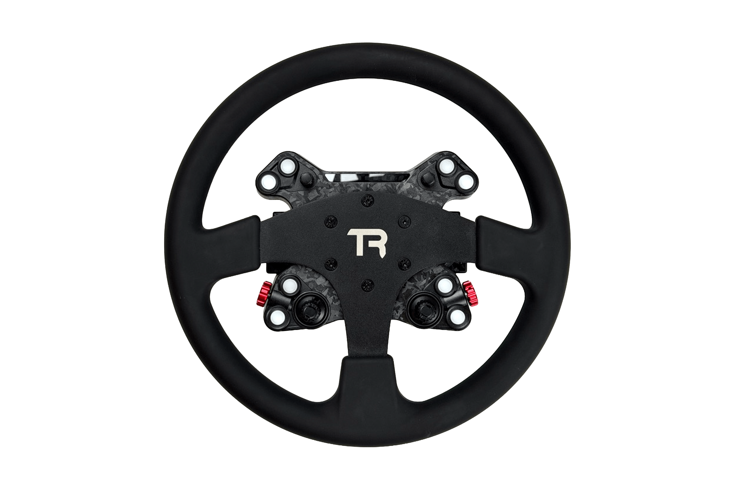 330mm/13" Round Sim Racing Wheel – Aluminium with Durable Silicon Hand Grips