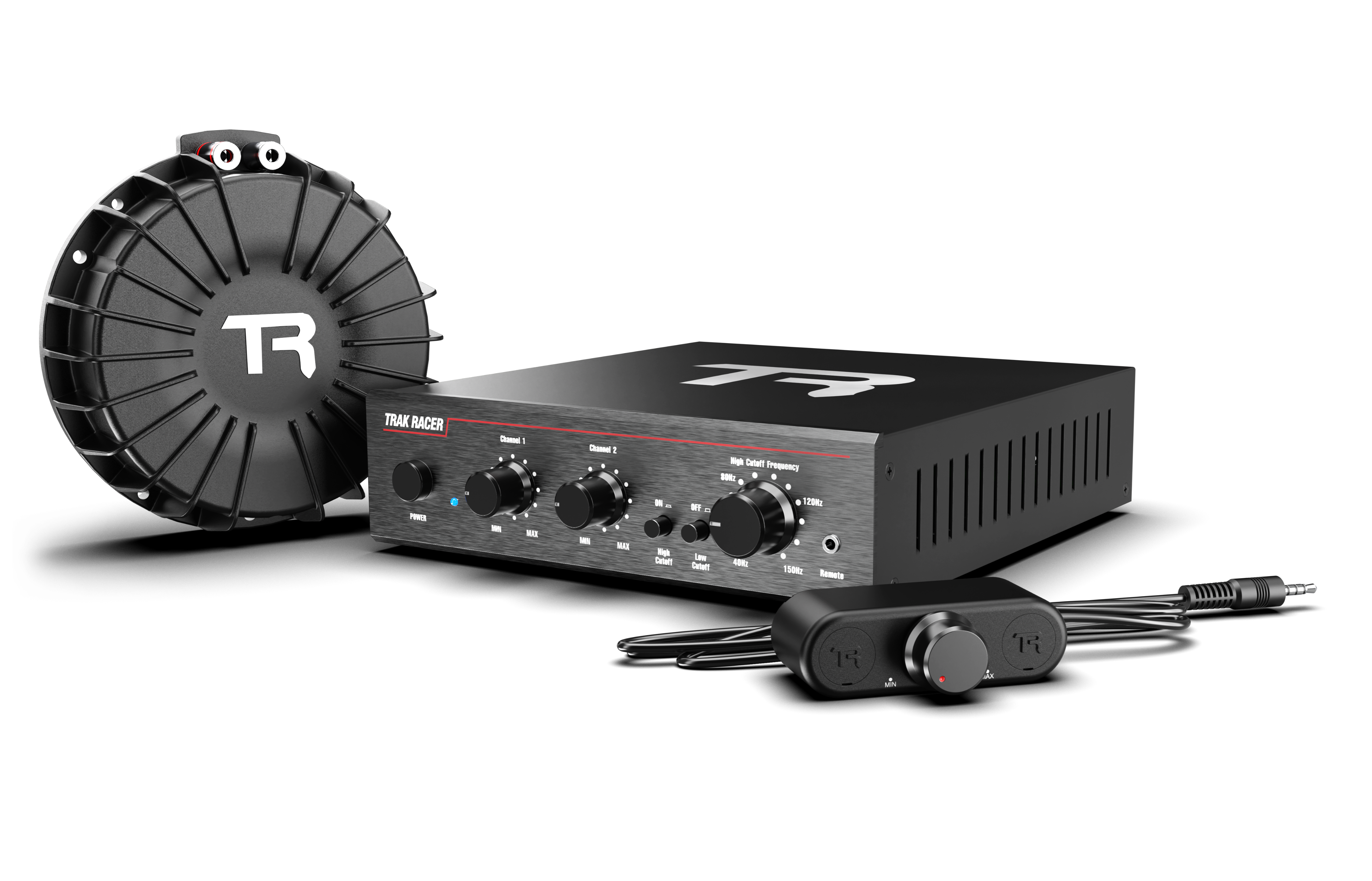 Haptic Bass Shaker Kit with 200W STEREO Bass Amp and 100W Shaker