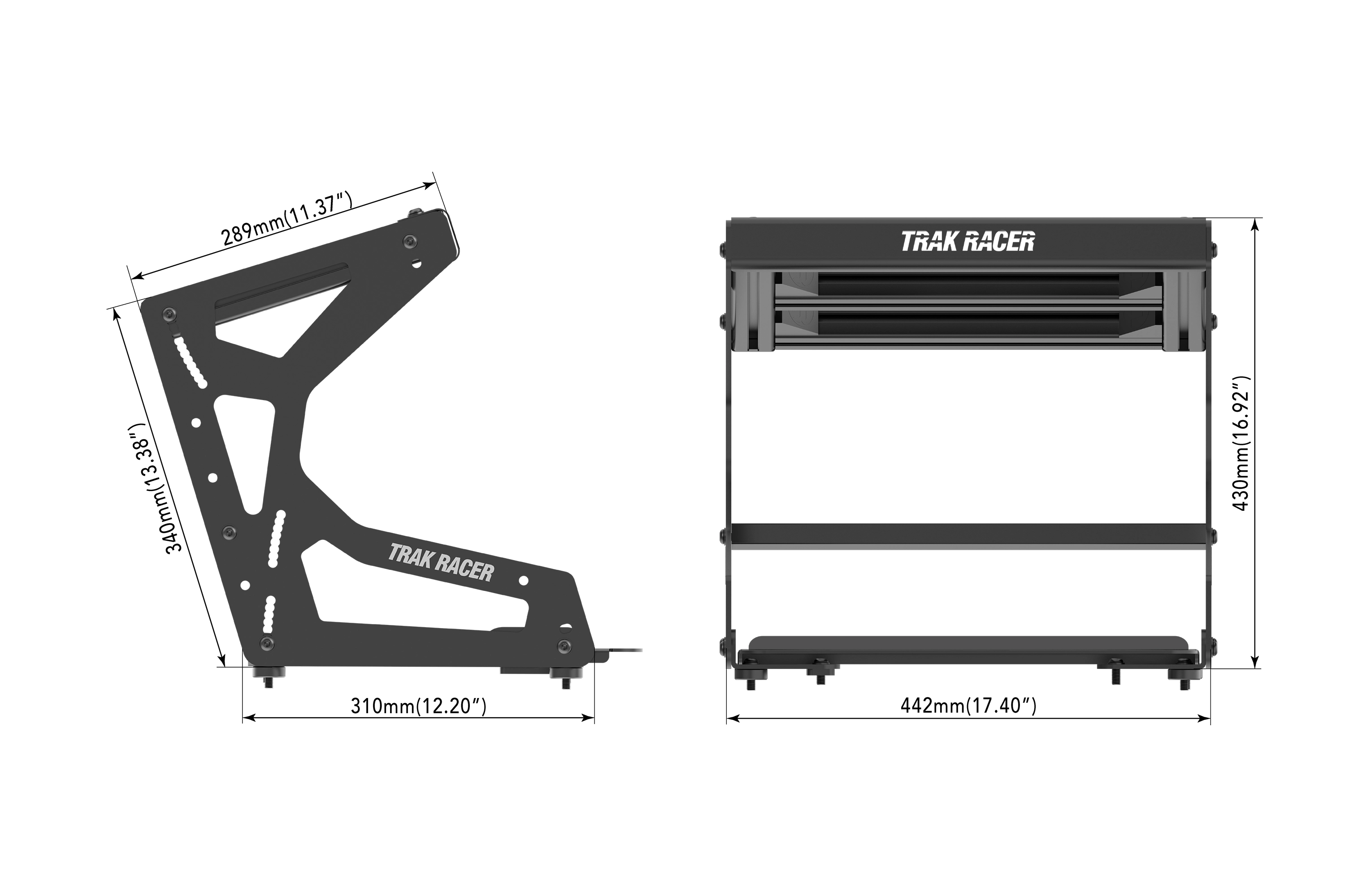 Trak Racer Universal Pro Inverted Pedal Mount System
