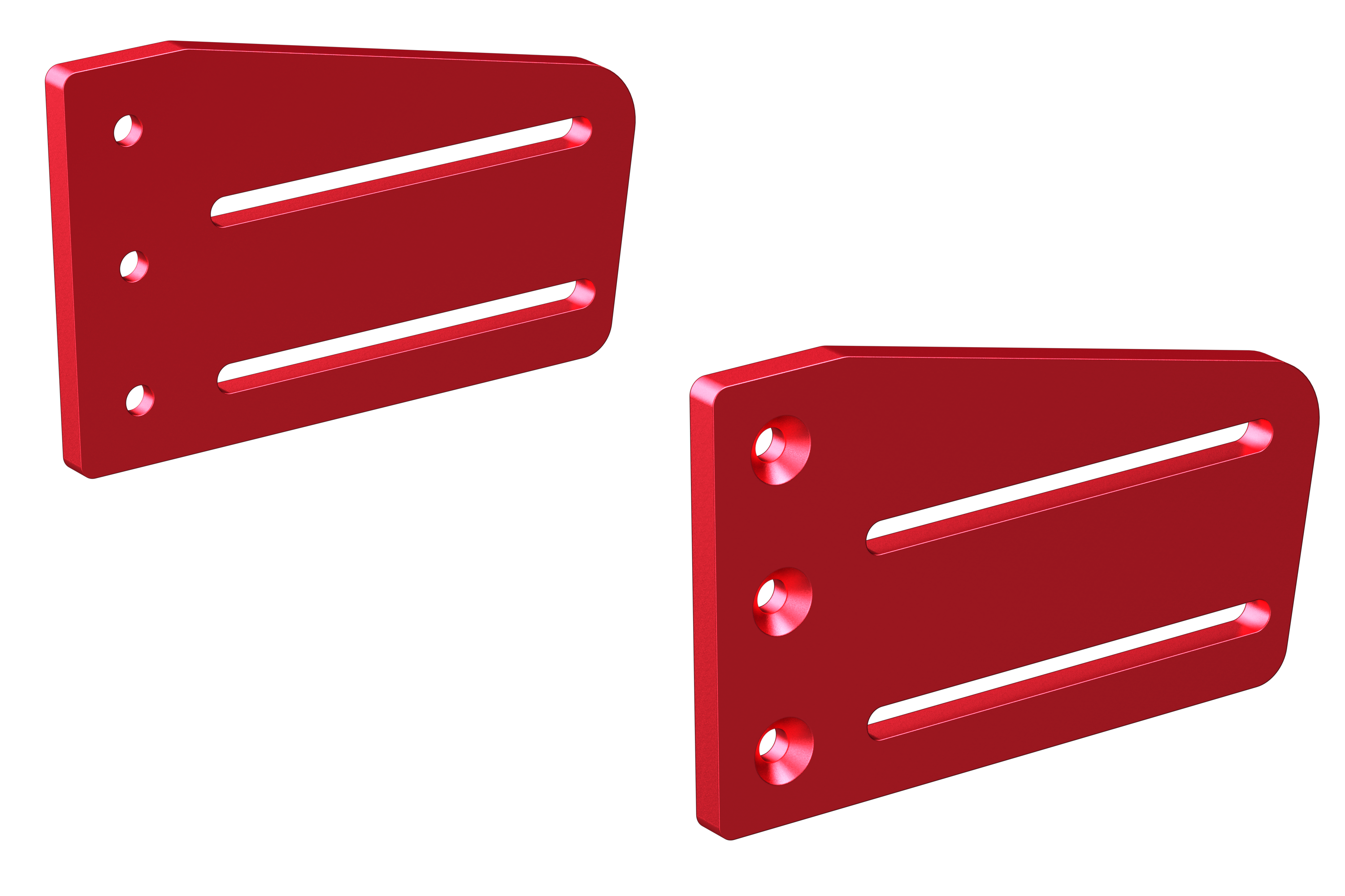 Large Left Side Plate - RED