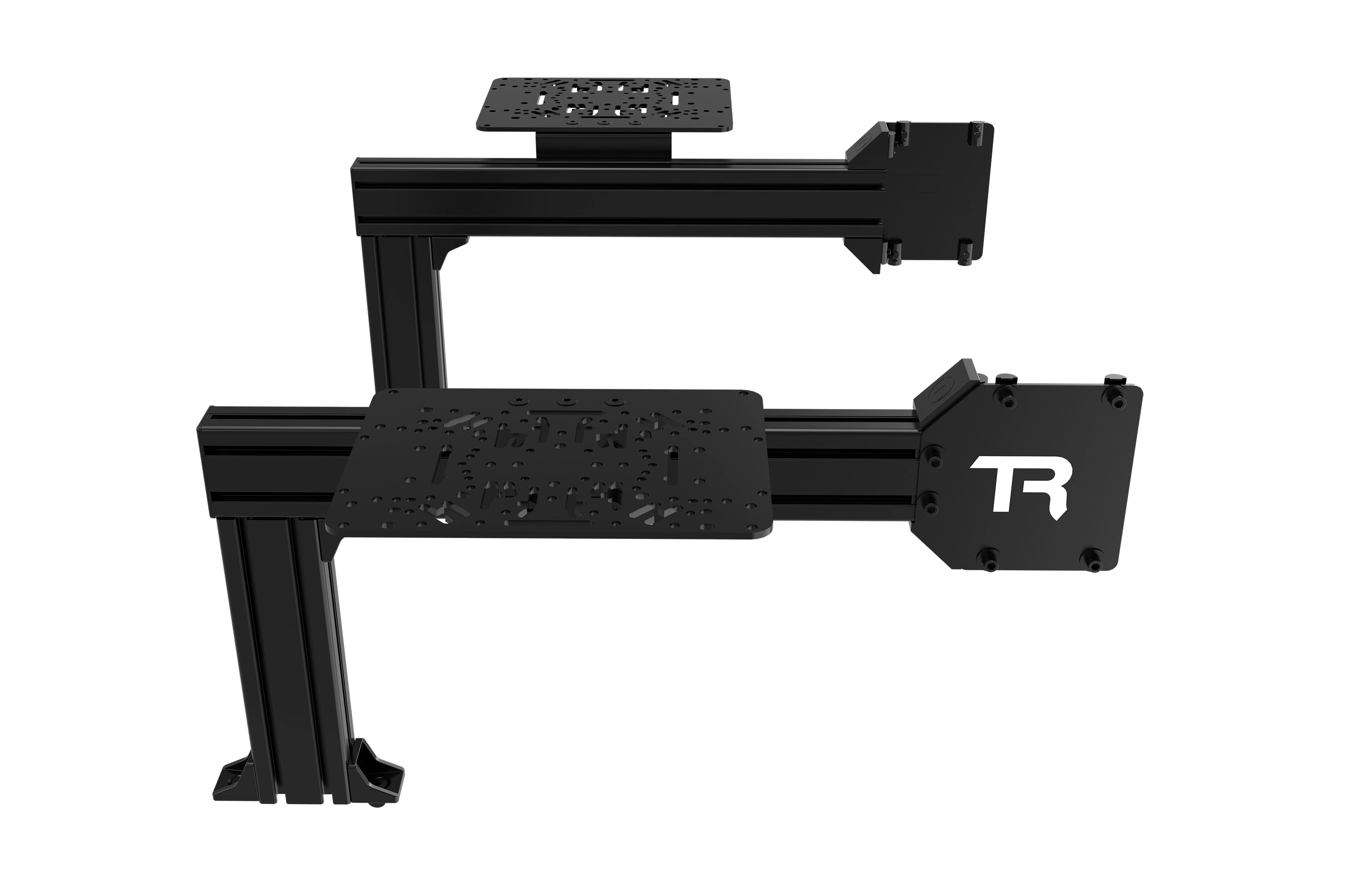Flight Sim Control Mounts with 2 Side Supports for all Aluminum Cockpits