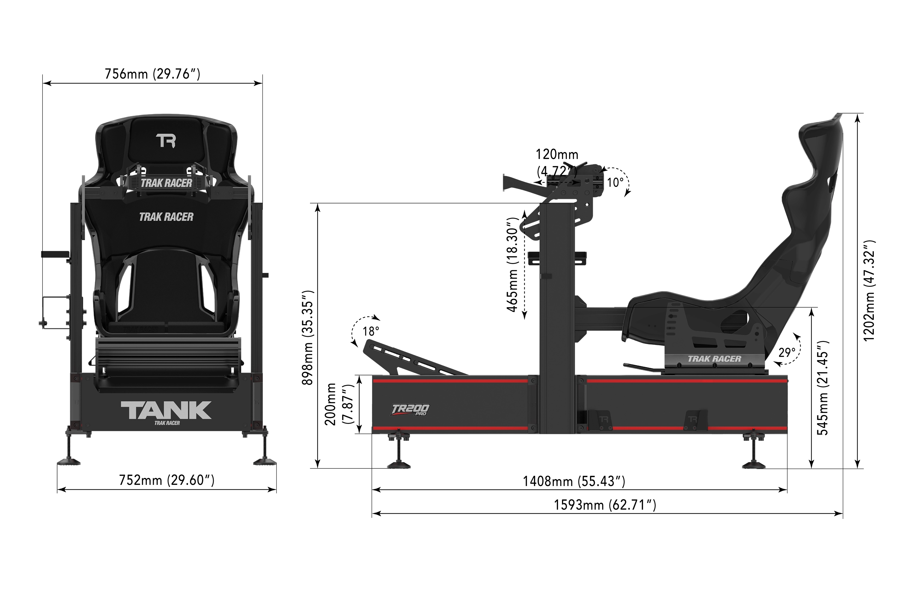 TR200 Pro (TANK) Racing Simulator