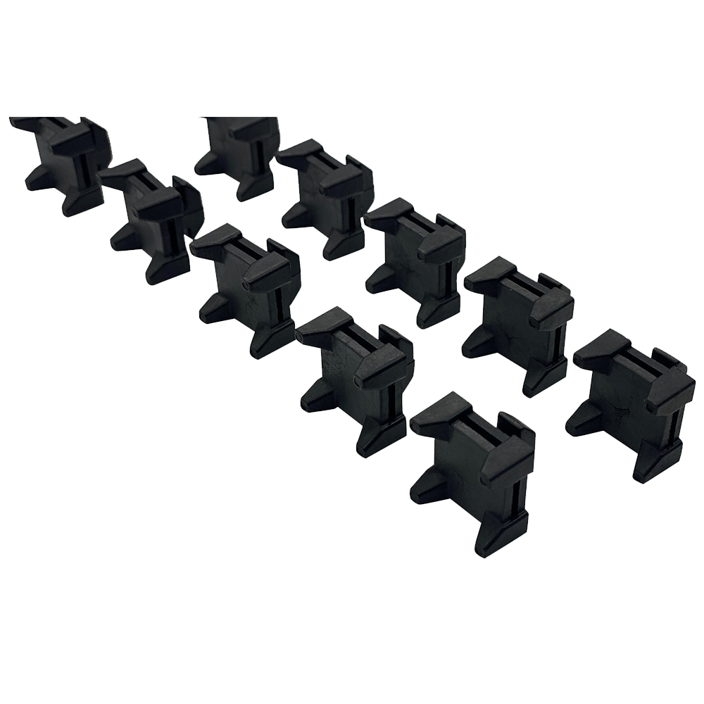 Set of 10 Cable Management Clips with 10 Cable Ties