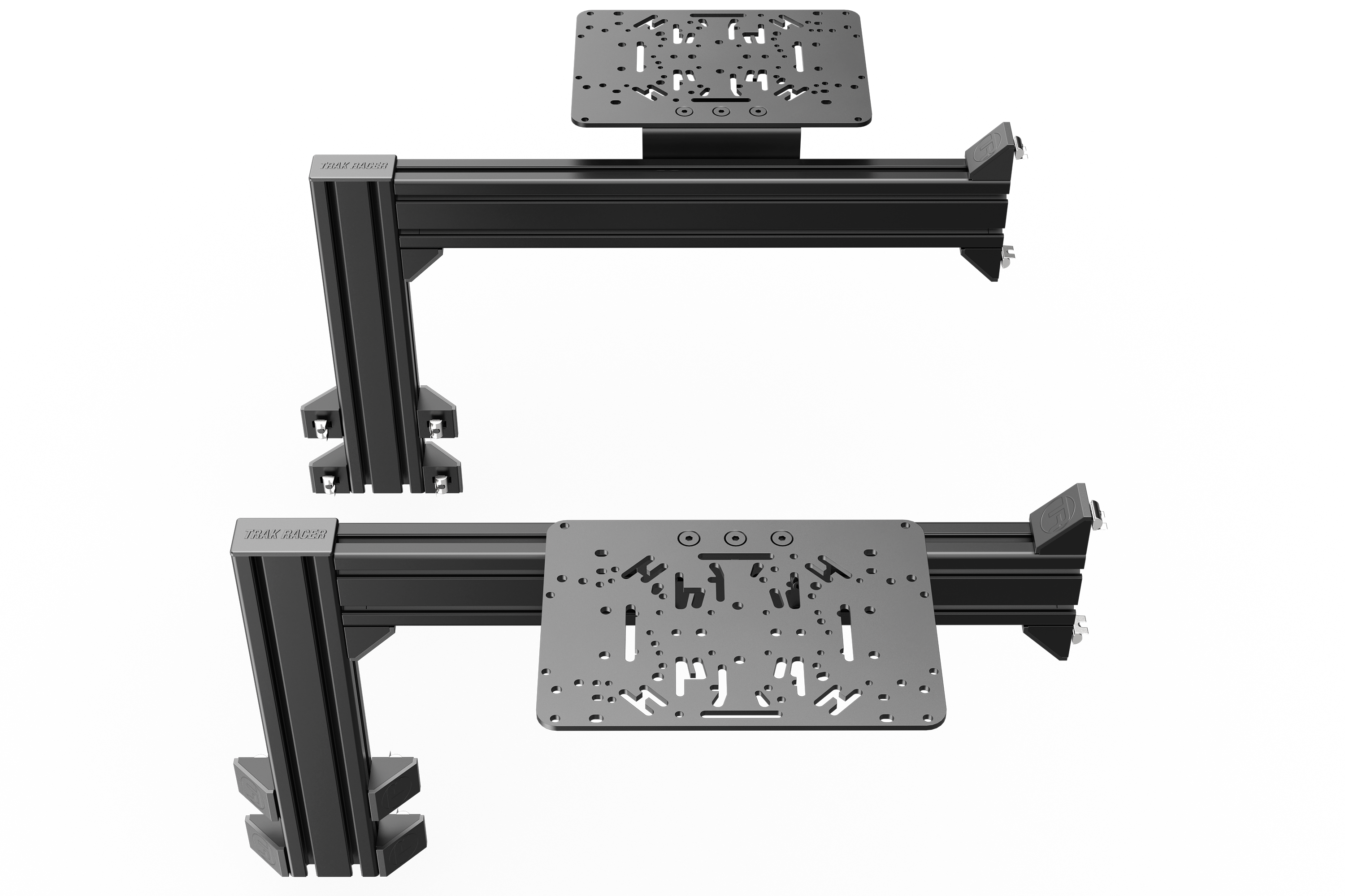 Flight Sim Control Mounts with 2 Side Supports for all Aluminum Cockpits