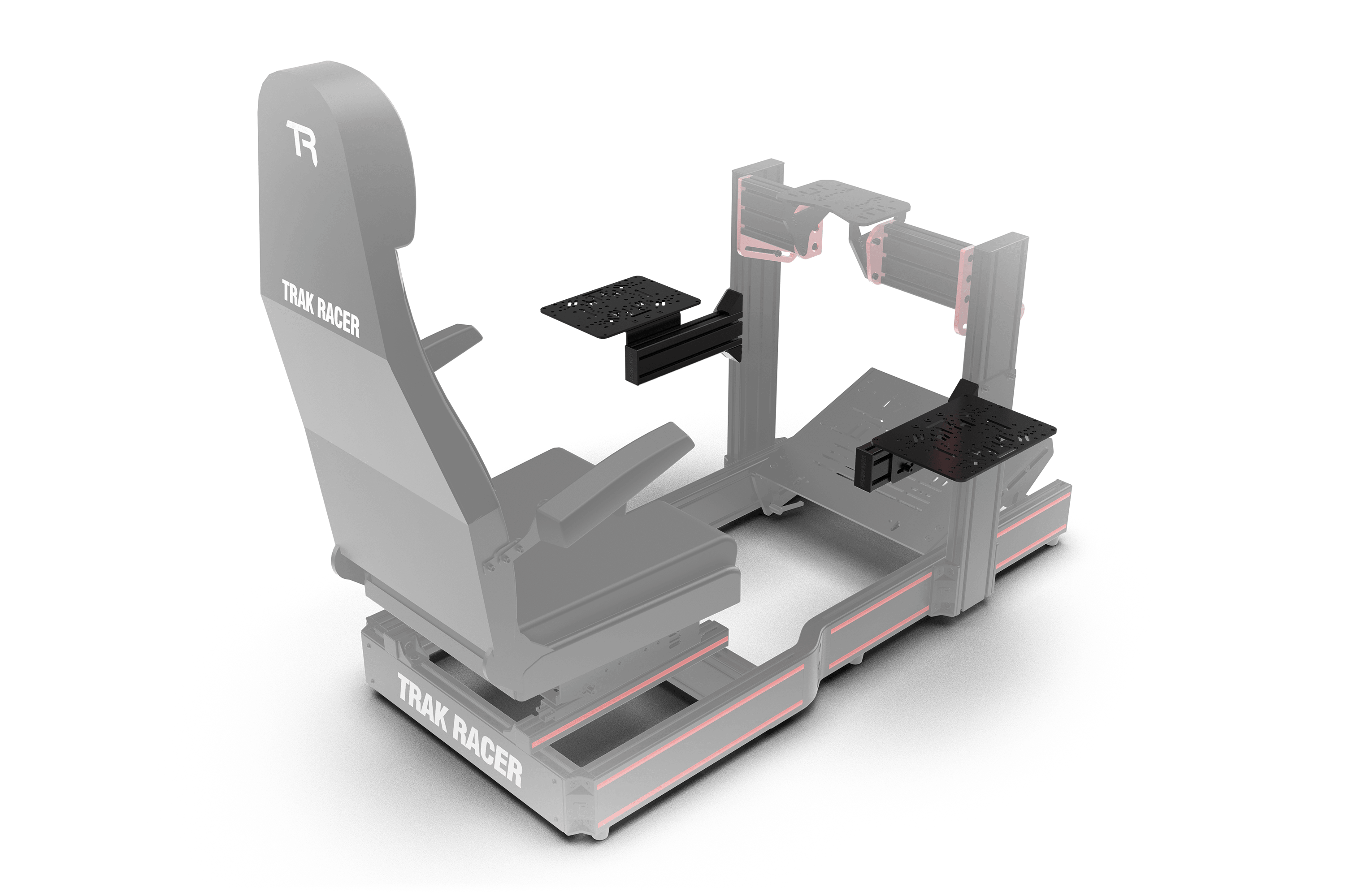 Flight Sim Control Mounts with 2 Side Supports for all Aluminum Cockpits