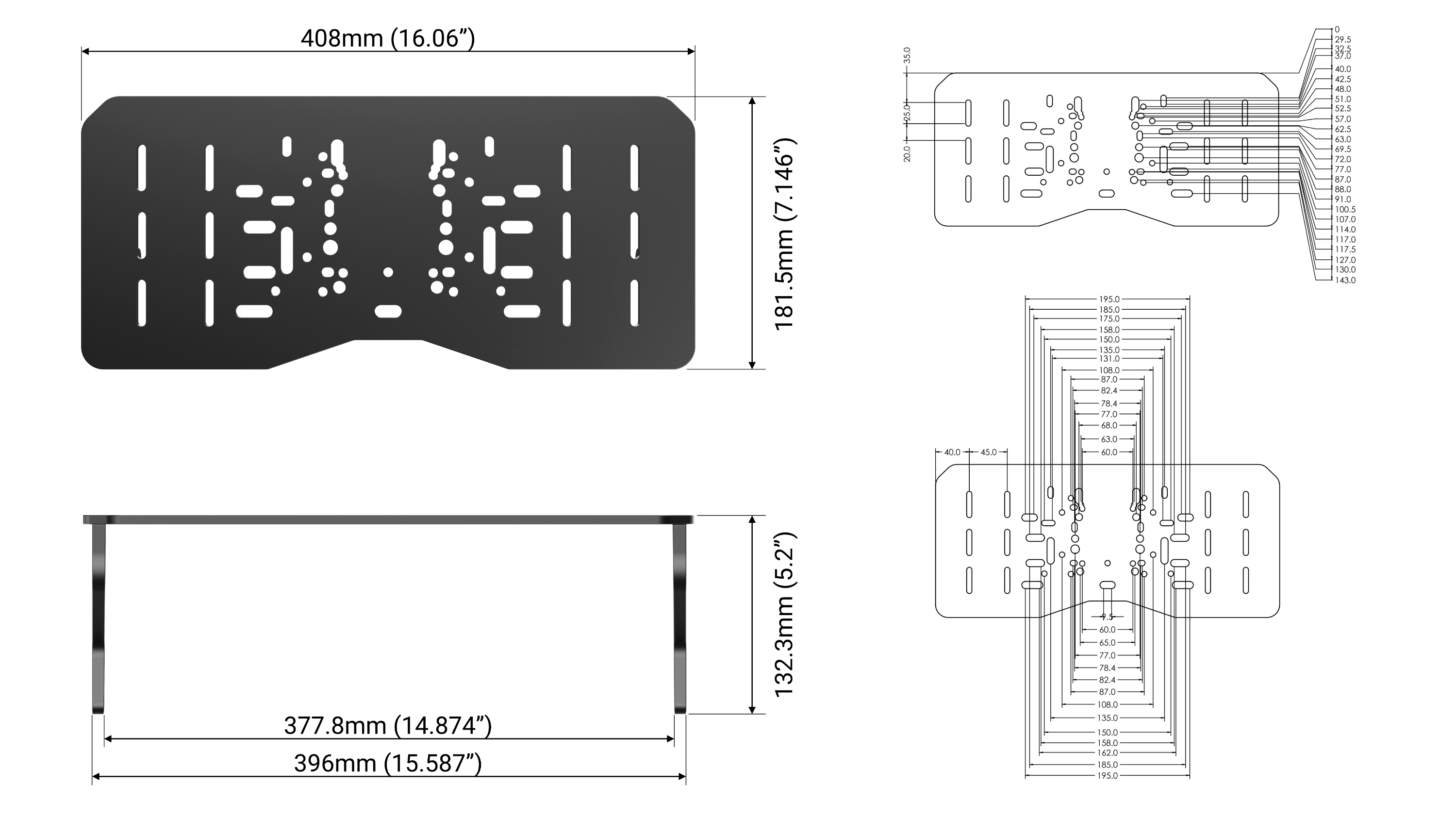 Universal Wheel Deck/Plate for Alpine Racing TRX