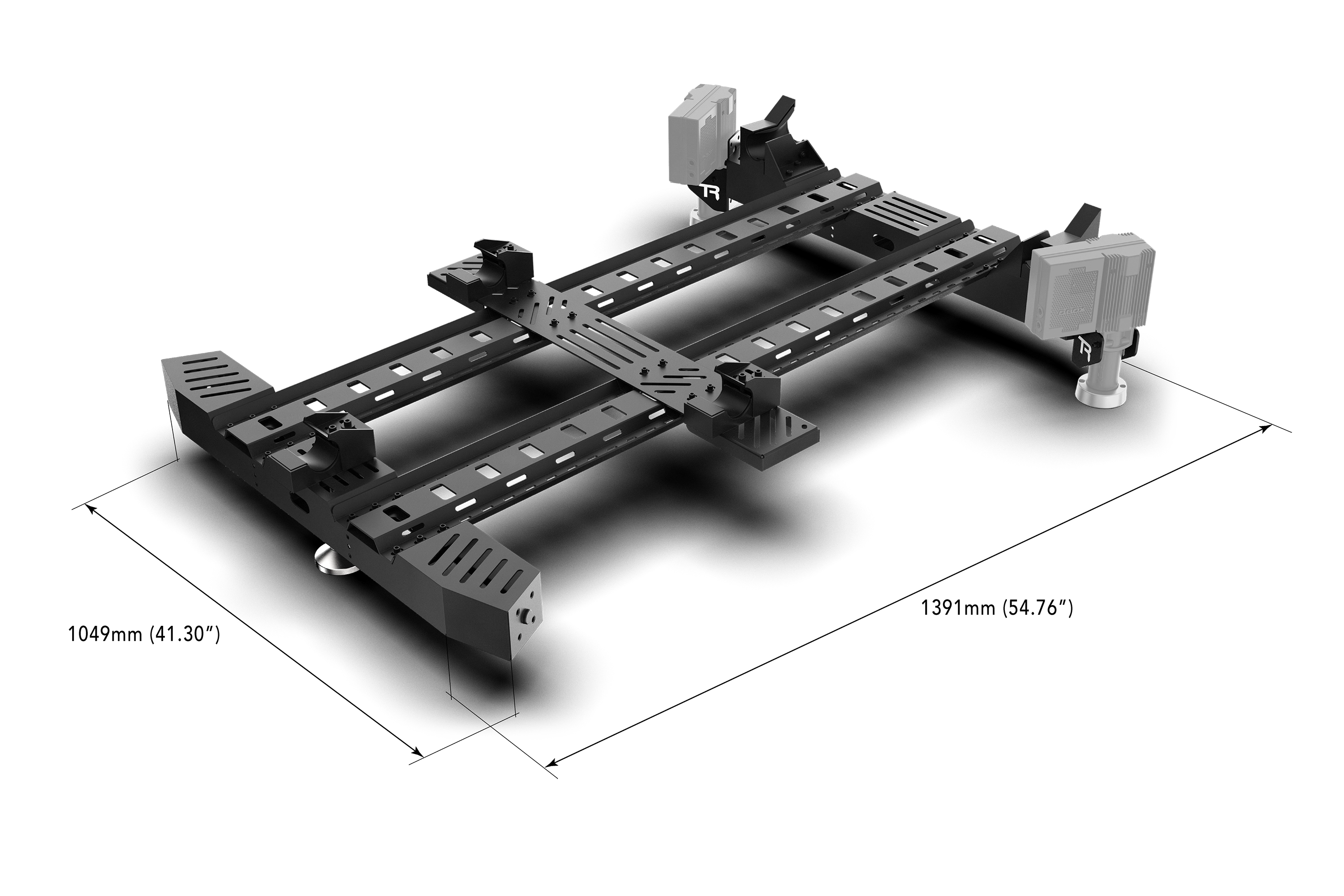 Motion System with 3 motors/actuators and Motion Sim Base
