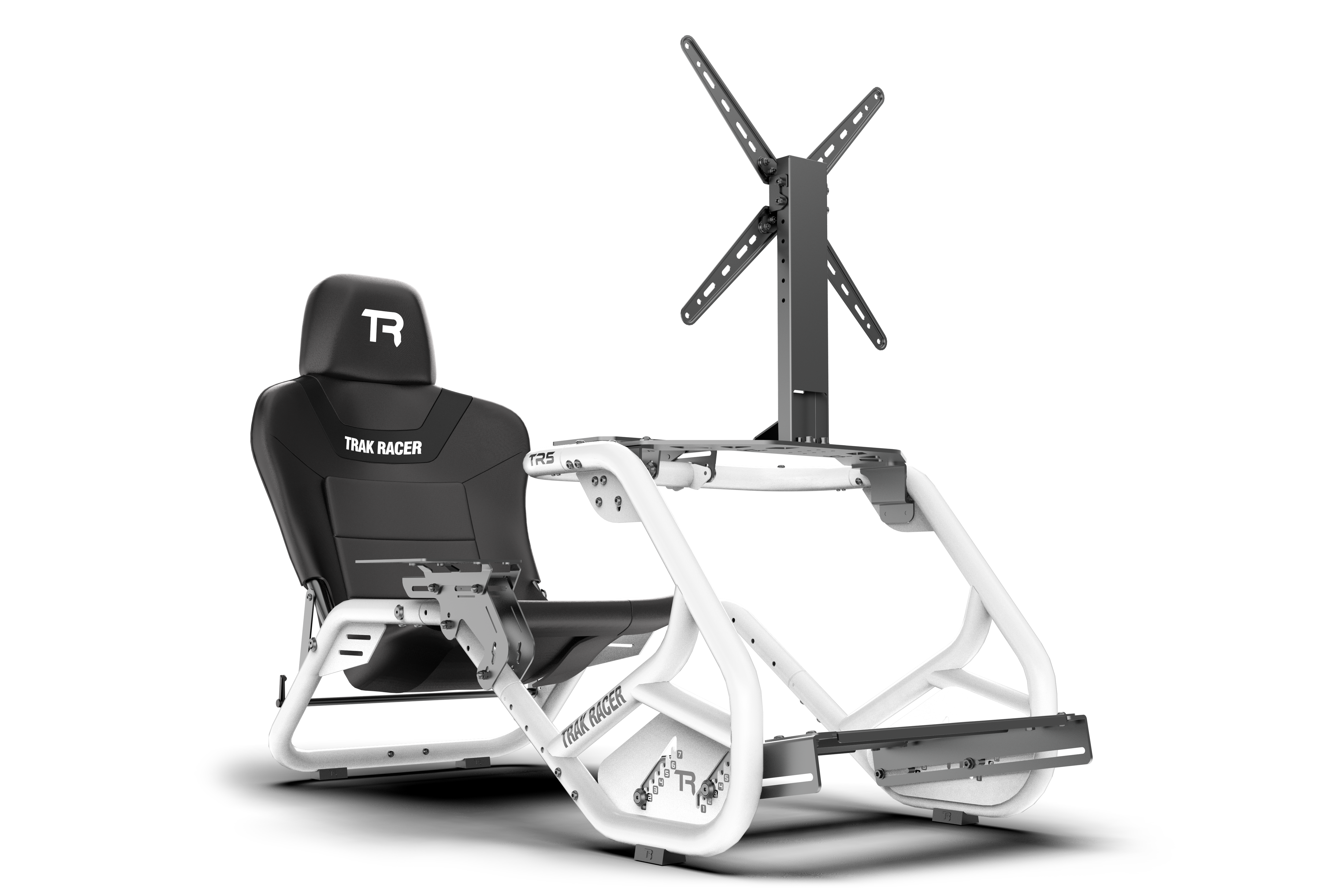 Cockpit-Mounted Single Monitor Stand for Trak Racer TR5 Sim Racing and Flight Sim Rig