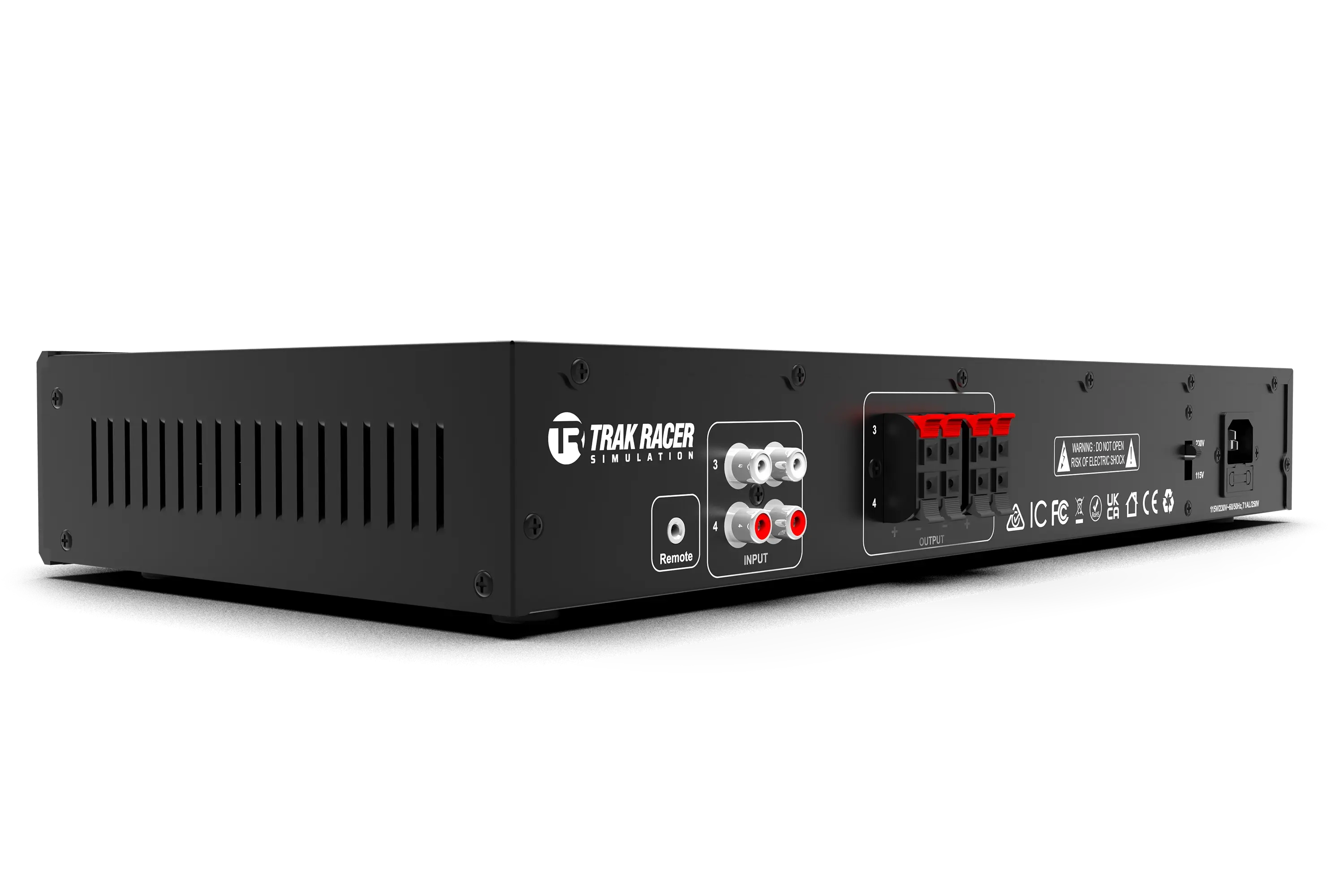 Trak Racer 4CH 40W Low-Frequency Class-D Amplifier with 2 Bass Shakers and Rig Mounts