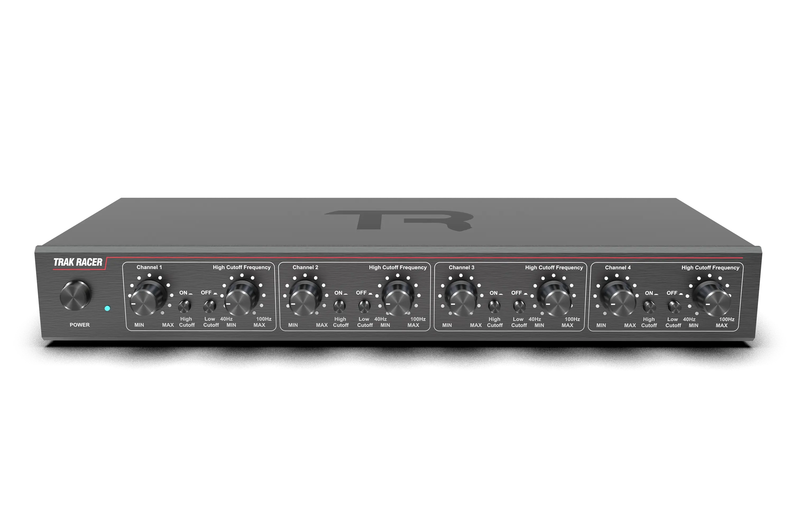 Trak Racer 4CH 40W Low-Frequency Class-D Amplifier with 2 Bass Shakers and Rig Mounts