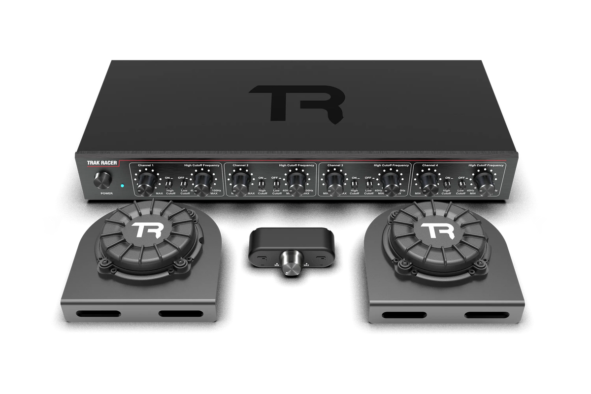 Trak Racer 4CH 40W Low-Frequency Class-D Amplifier with 2 Bass Shakers