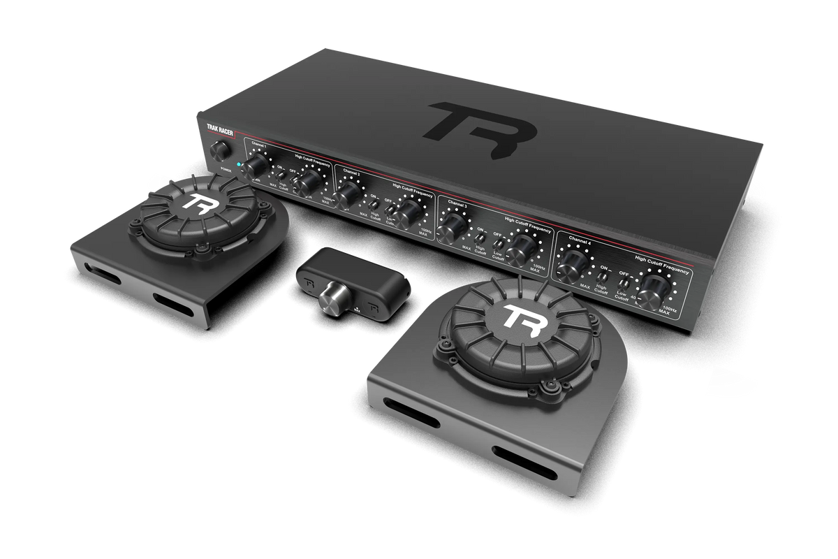 Trak Racer 4CH 40W Low-Frequency Class-D Amplifier with 2 Bass Shakers