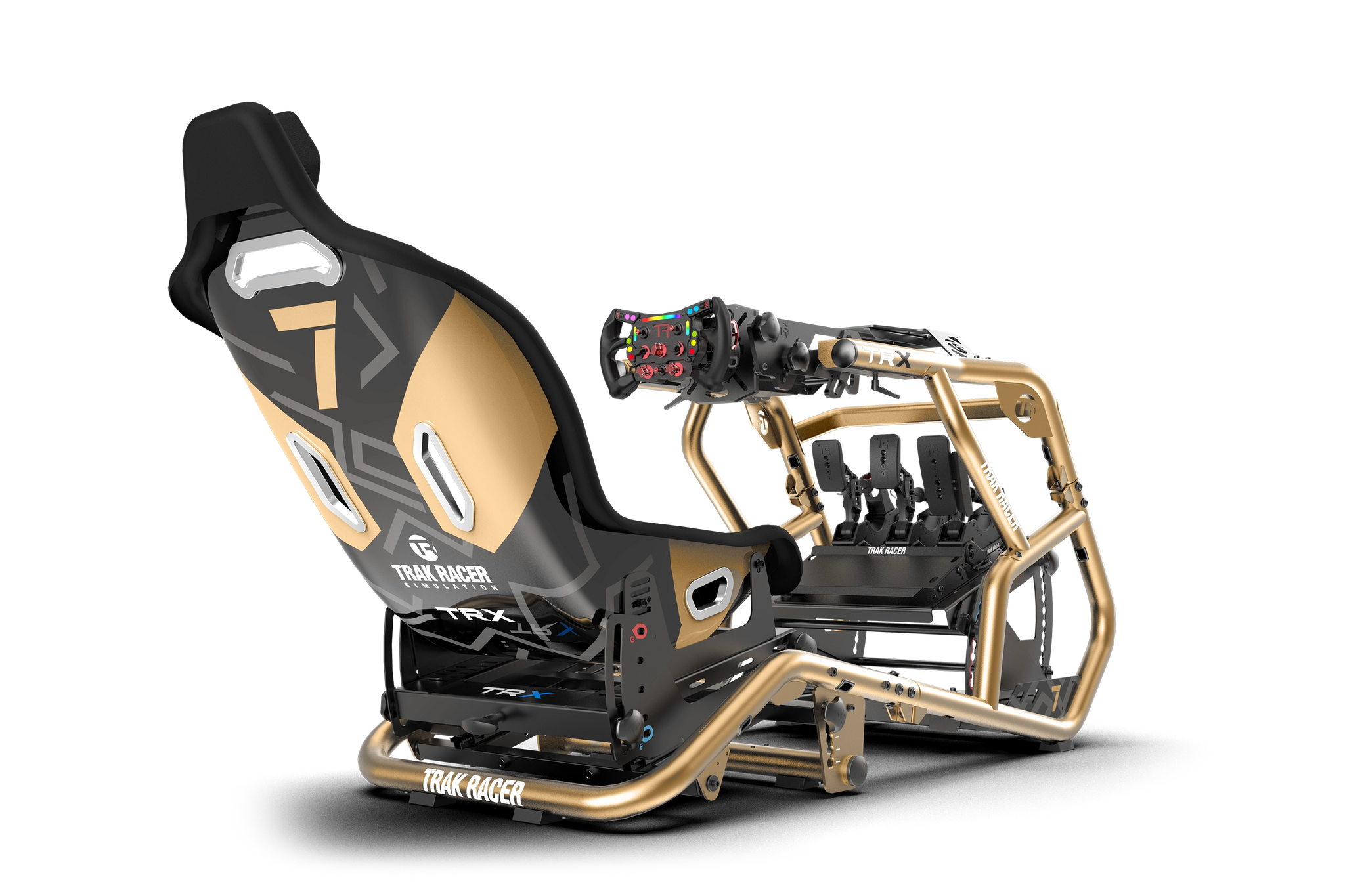 展示品Trak racer TRXシムレーシングコックピット Trak Racer ALPINE BLACK RACING TRX 2023 アルピーヌレーシング