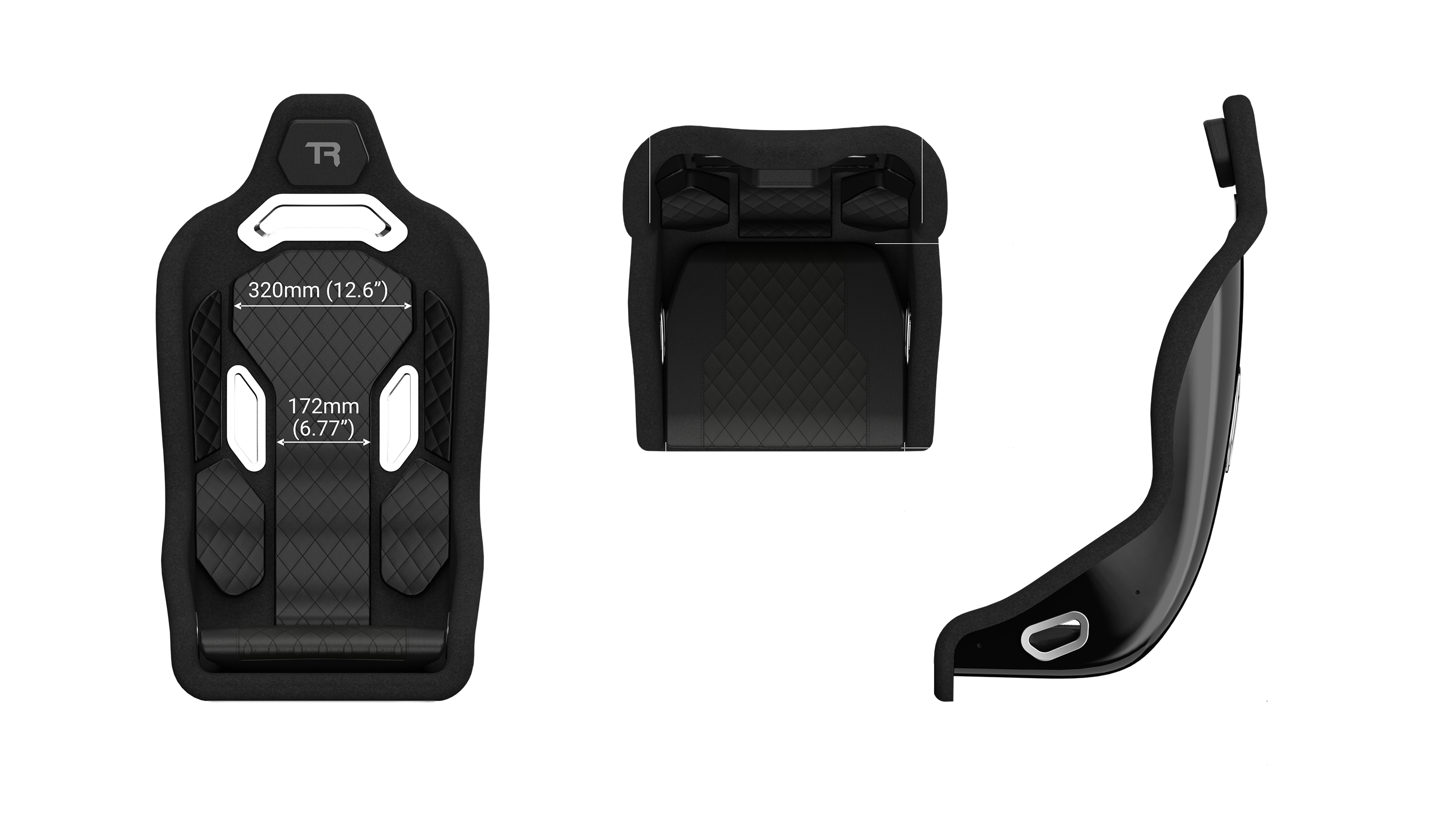 Hybrid Formula & GT Position Fiberglass Seat - Alpine Livery