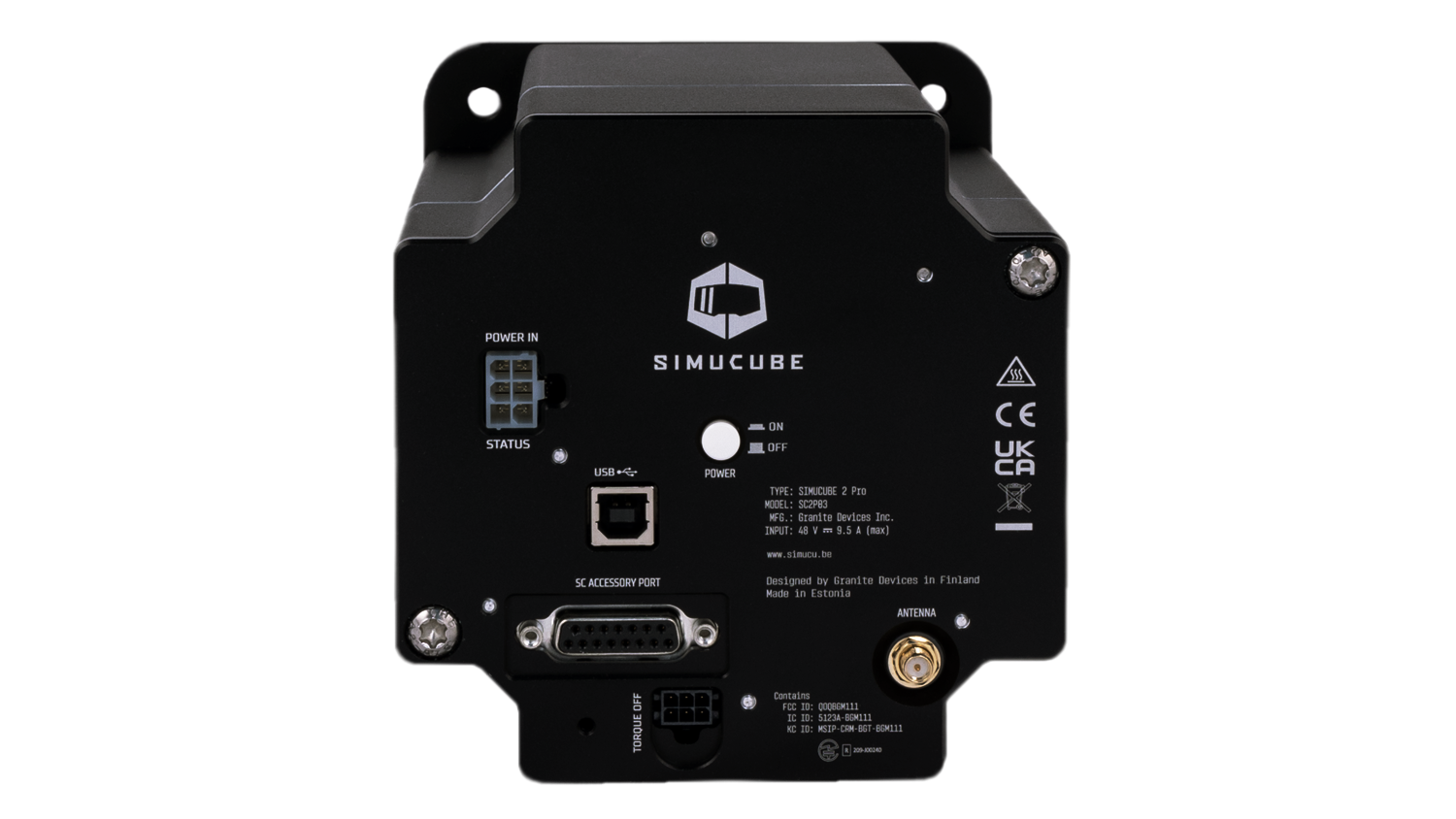 Bundle - Simucube 2 Pro R2 Wheelbase and Simucube Tahko GT-21 Steering Wheel