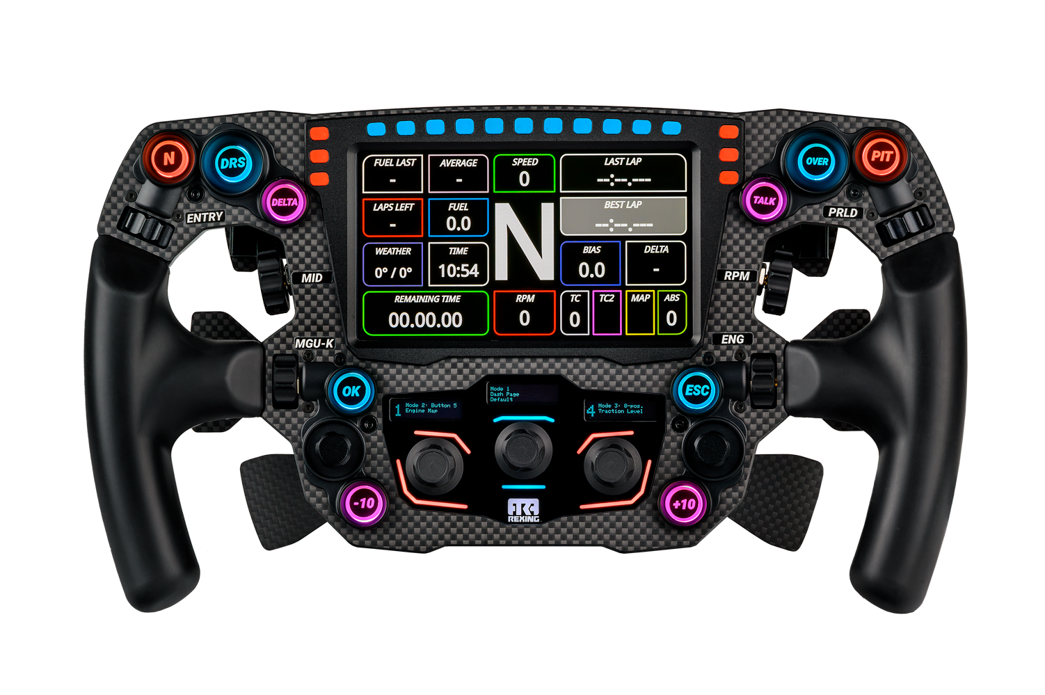 REXING FORMULA MAYARIS 2 CARBON FIBER FORMULA STEERING WHEEL (4 PADDLE VERSION)