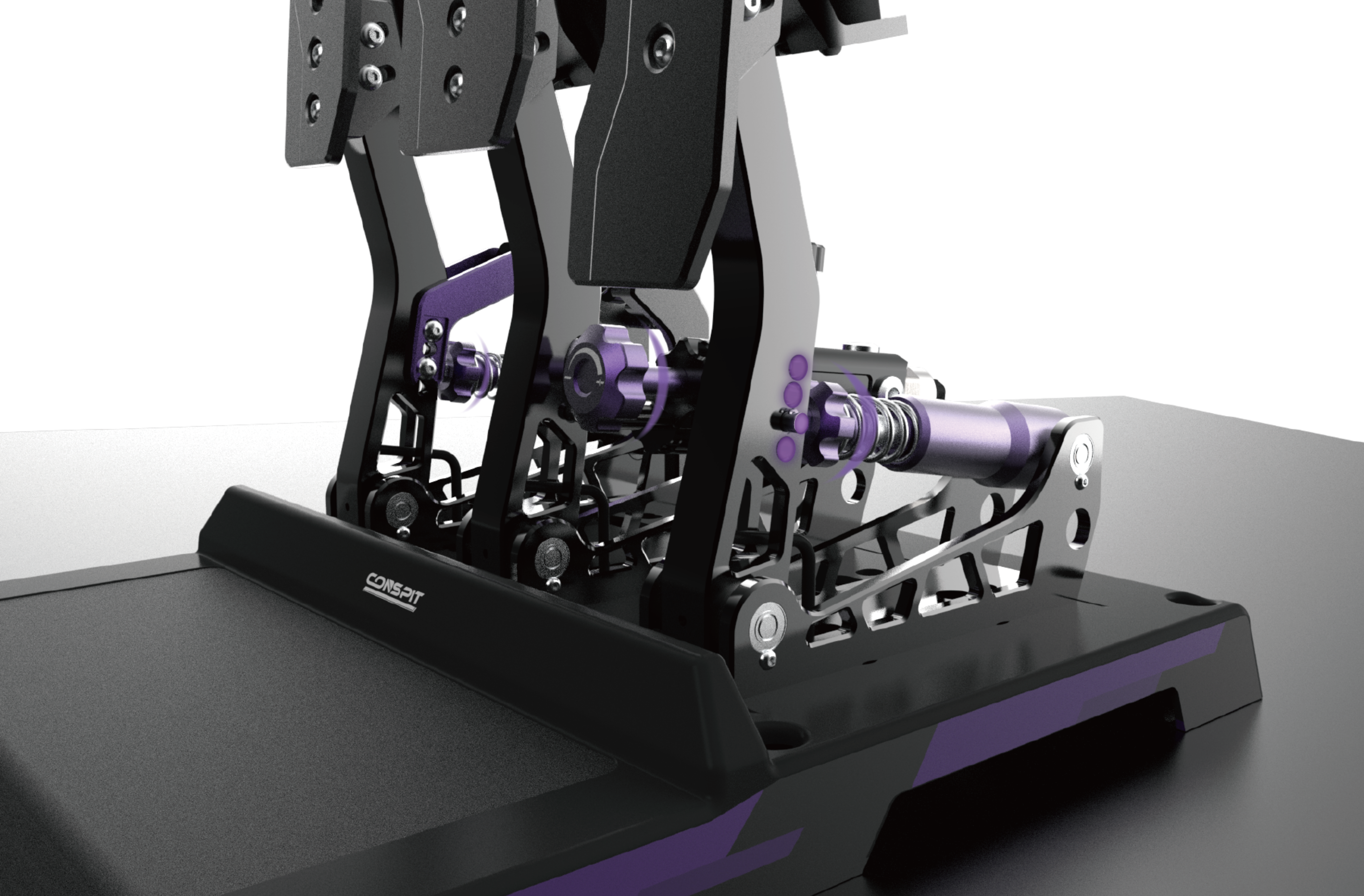 Conspit CPP-Lite 3 Pedal Set – Hydraulic Load Cell Sim Racing Pedals