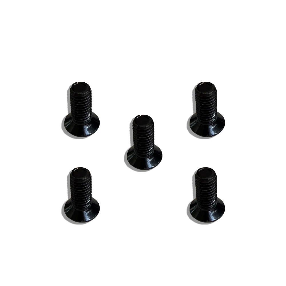 M8 x 20mm Hardened Flat Hex Screws - Pack of 5