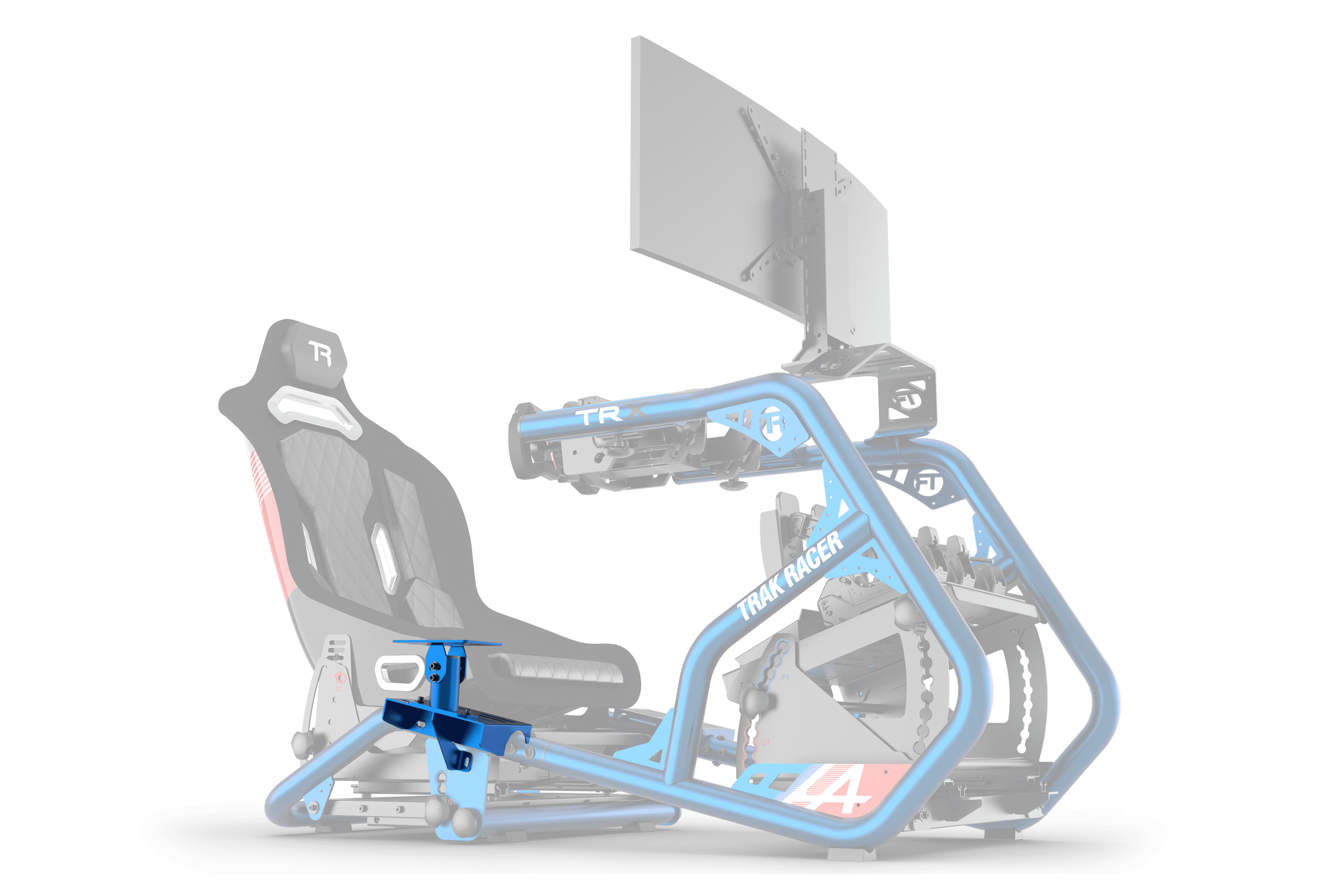 Universal Gear Shifter Mount for Alpine Racing TRX - Blue