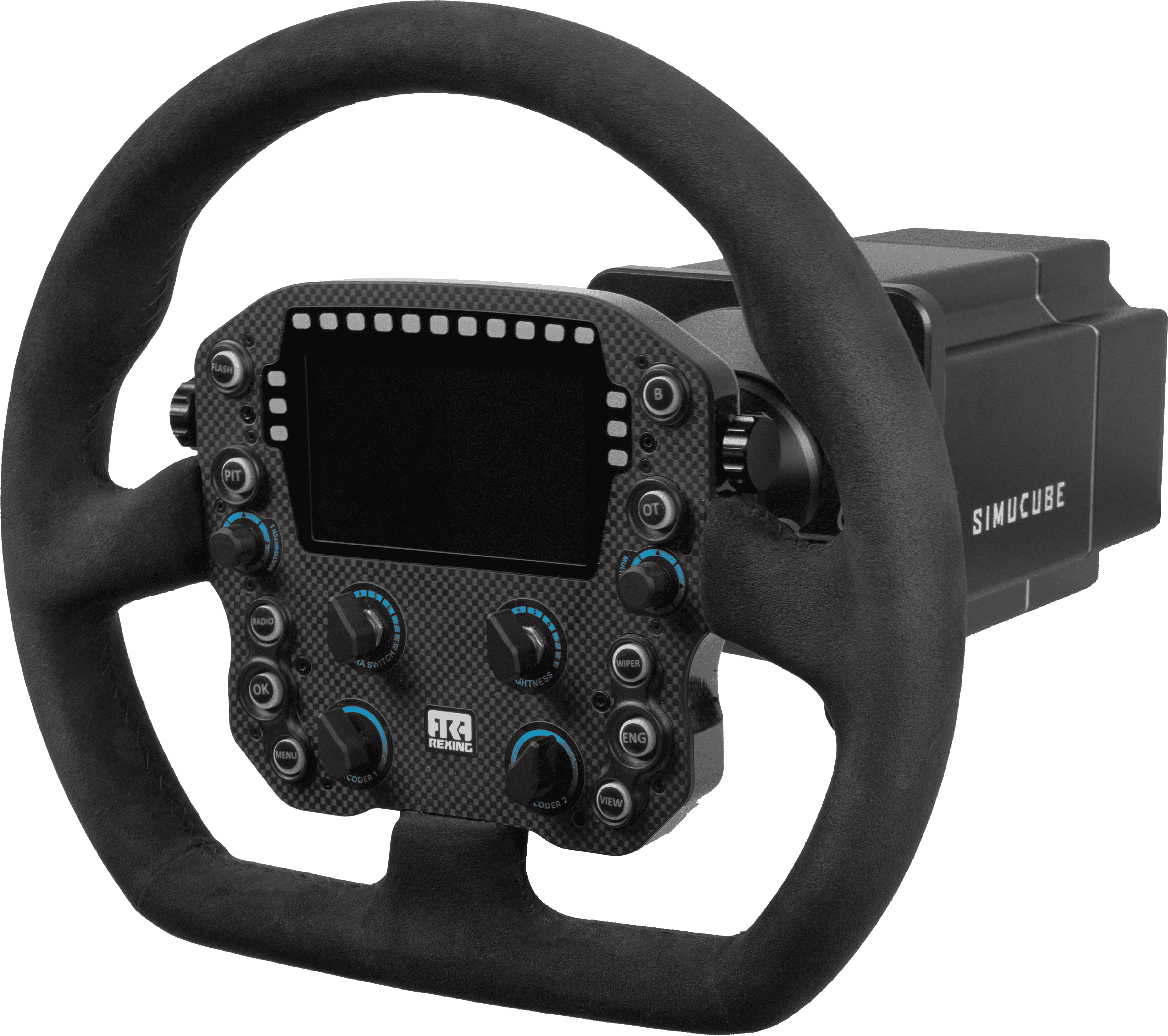 Bundle - Simucube 2 Pro R2 Wheelbase and Rexing Carbon Fiber GT Steering Wheel for PC