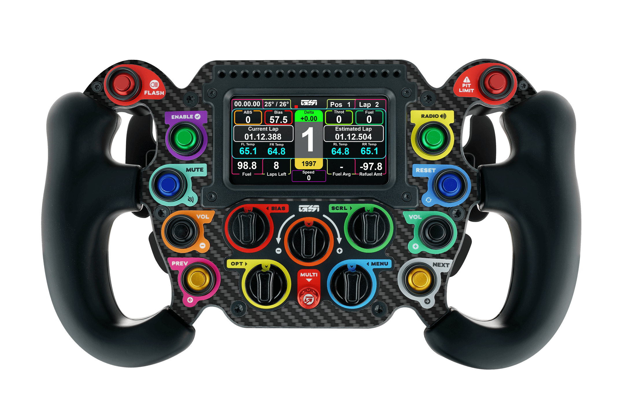 GOMEZ GSI Formula Pro Elite "Prime" DC Sim Racing Steering Wheel (Dual clutch)