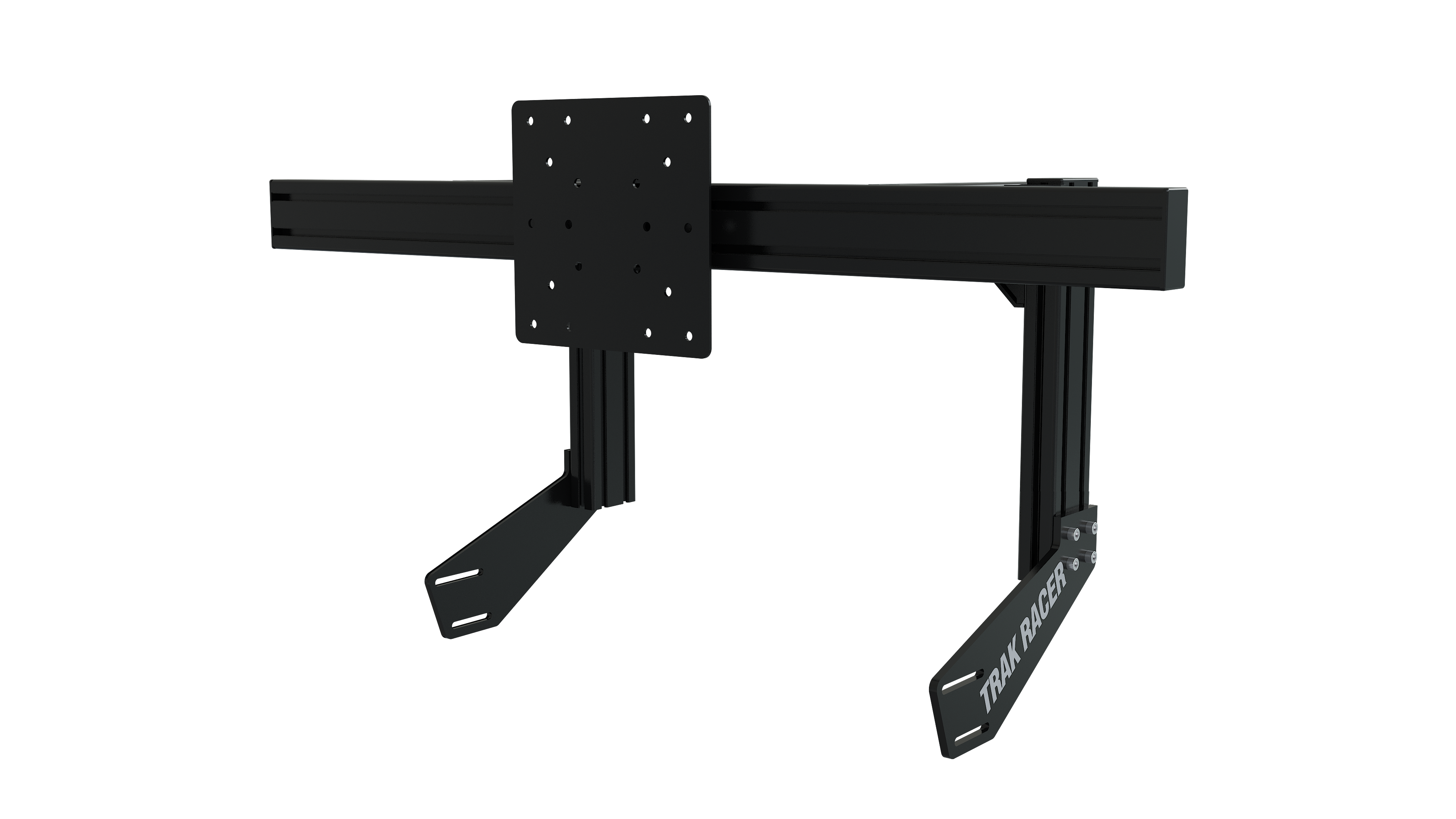 Cockpit-Mounted Single Monitor Stand - up to 80" Display - 1200mm Long Centre