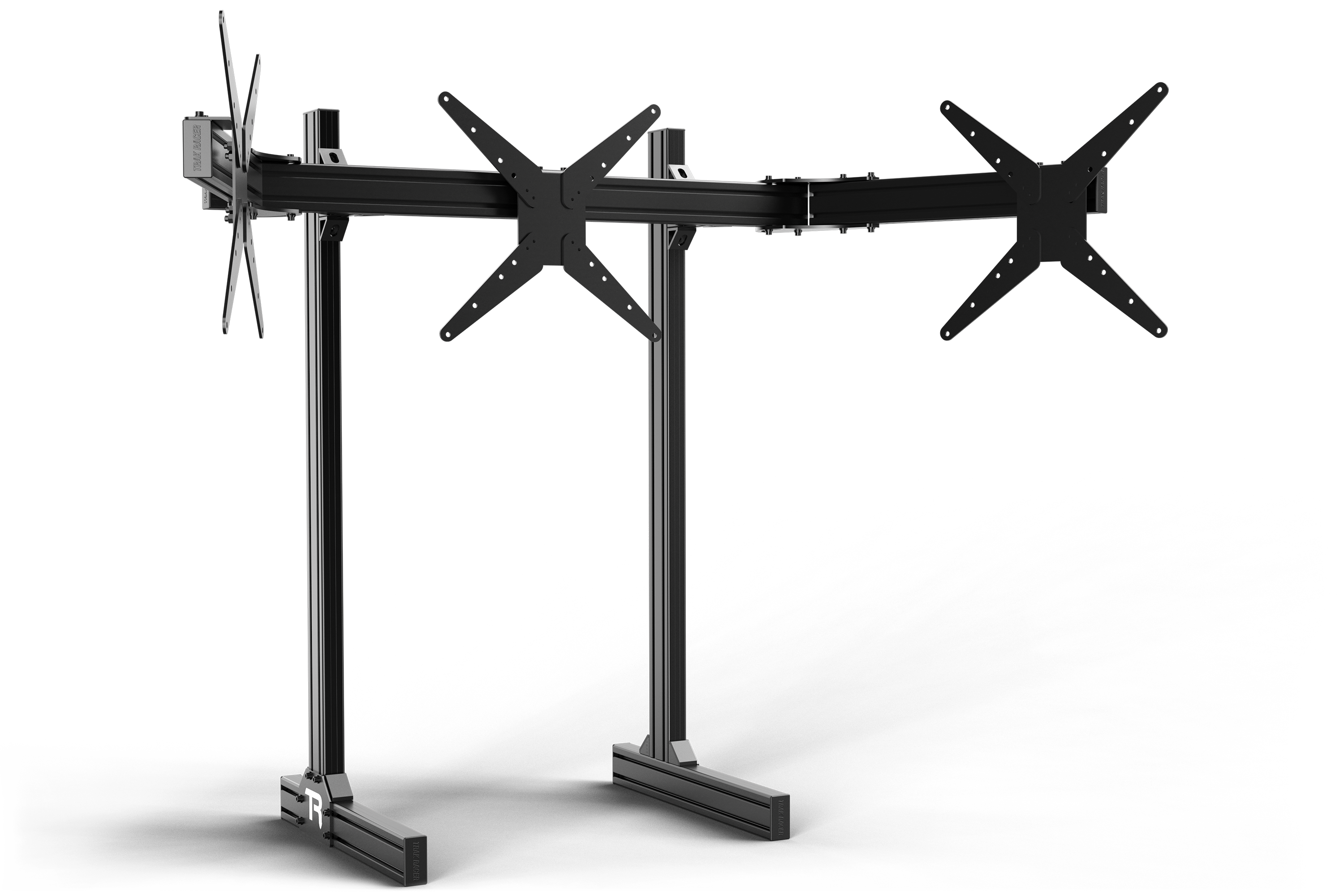 Large Freestanding Triple Monitor Stand - 1200mm / 47.25" Wide