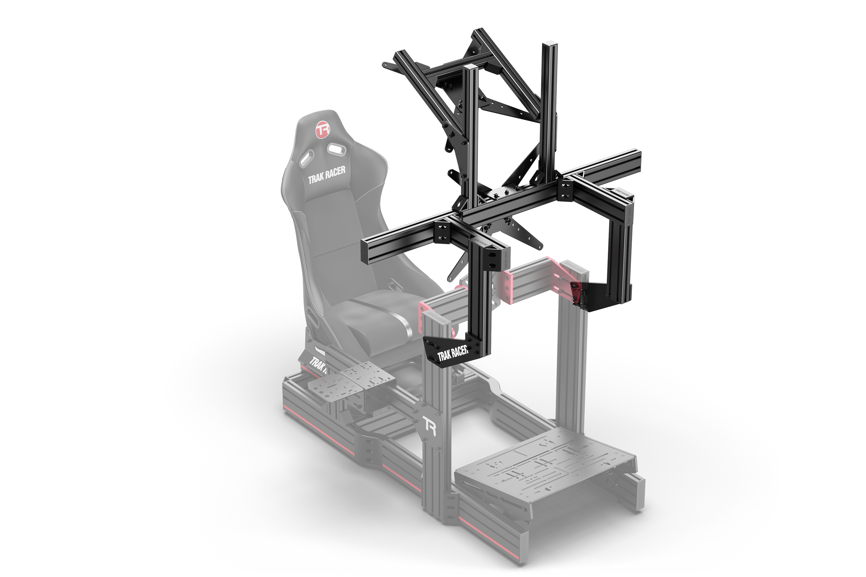 Large Cockpit-Mounted Dual Monitor Stand - 1200mm / 47.25" Wide