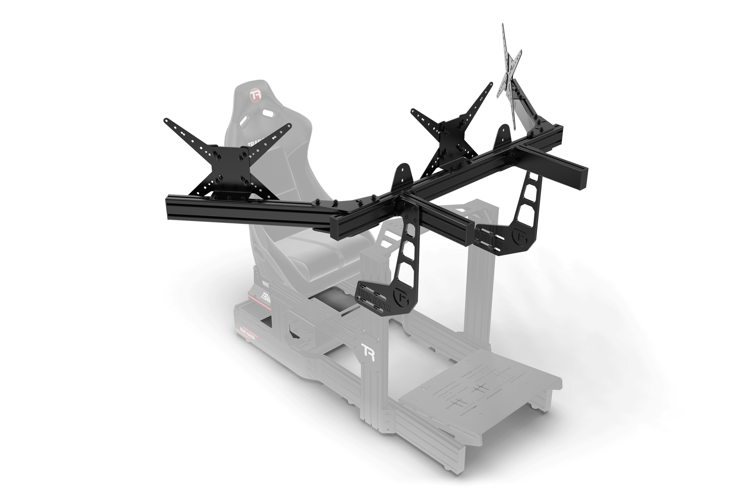 Large Cockpit-Mounted Triple Monitor Mount - 1200mm / 47.25" Wide