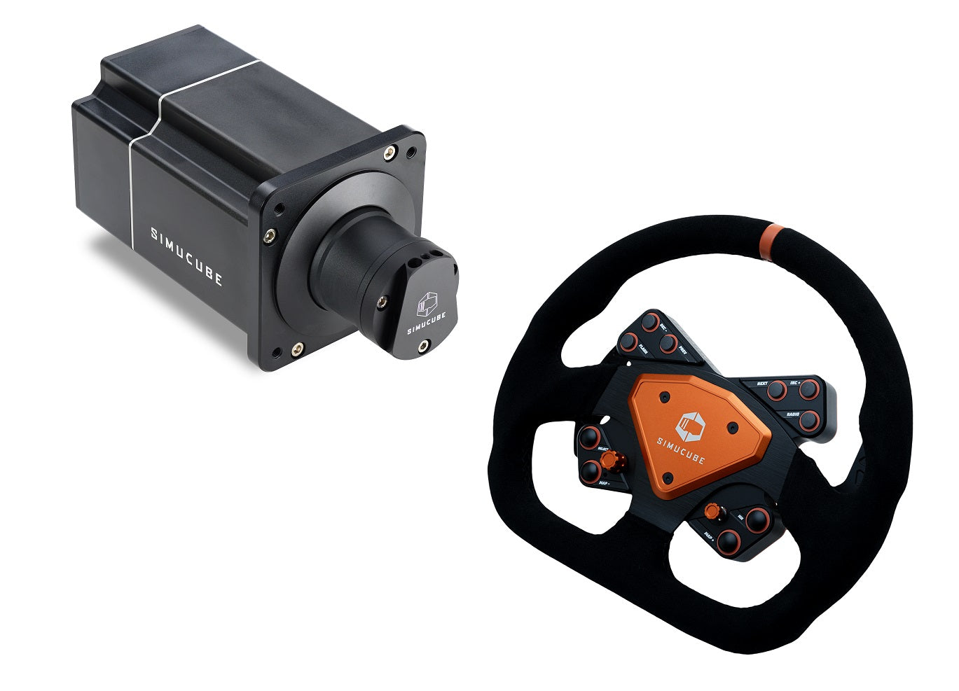 Bundle - Simucube 2 Pro R2 Wheelbase and Simucube Tahko GT-21 Steering Wheel
