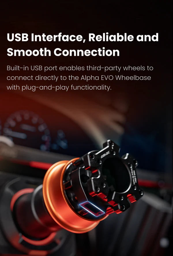 Simagic Alpha EVO USB Quick Release (QR-A) SRM Adapted