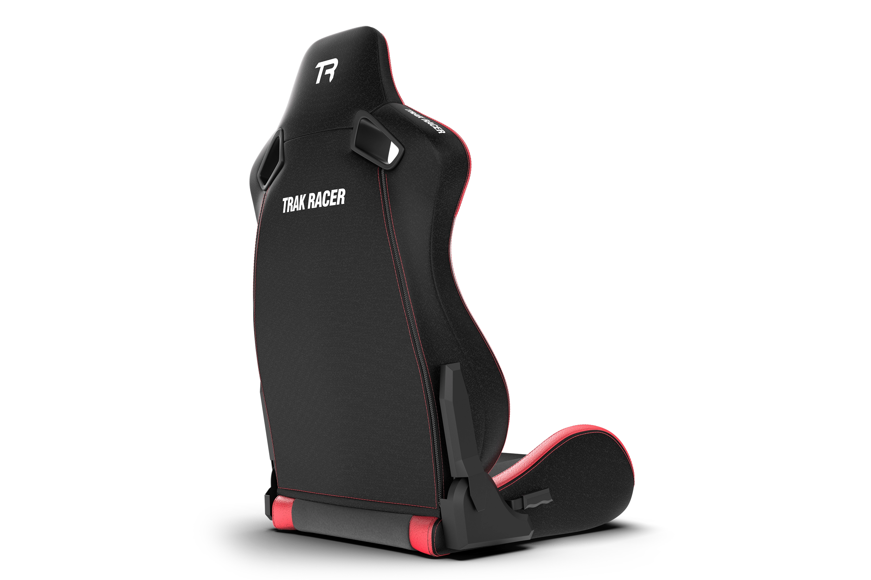 RE2 Recliner Sim Racing Seat – Premium Leather/Alcantara – Black and Red