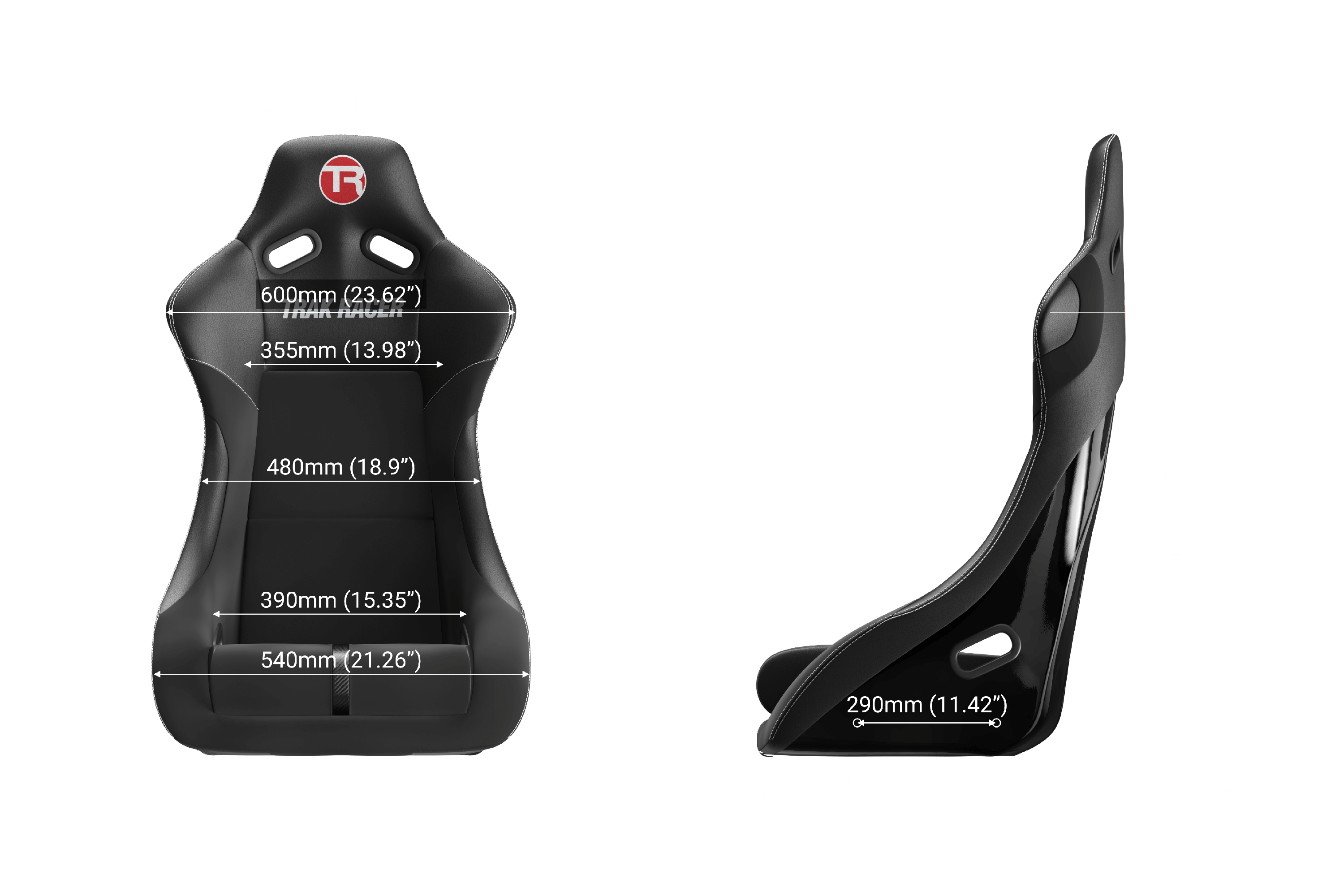 Rally Style Fixed Fiberglass Seat