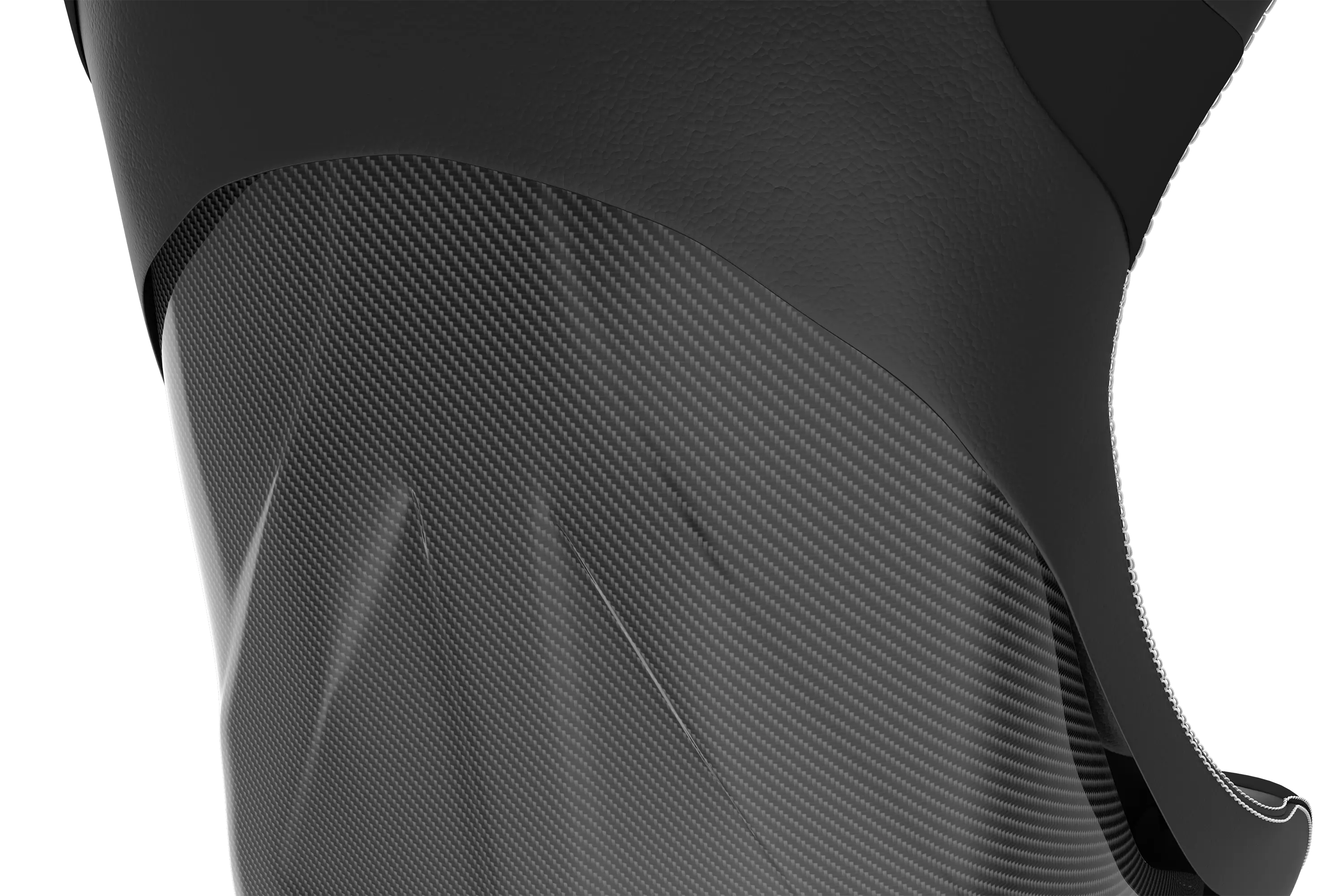 GT Rally-Pro Fixed Fiberglass Sim Racing Seat - Carbon Fiber Finish