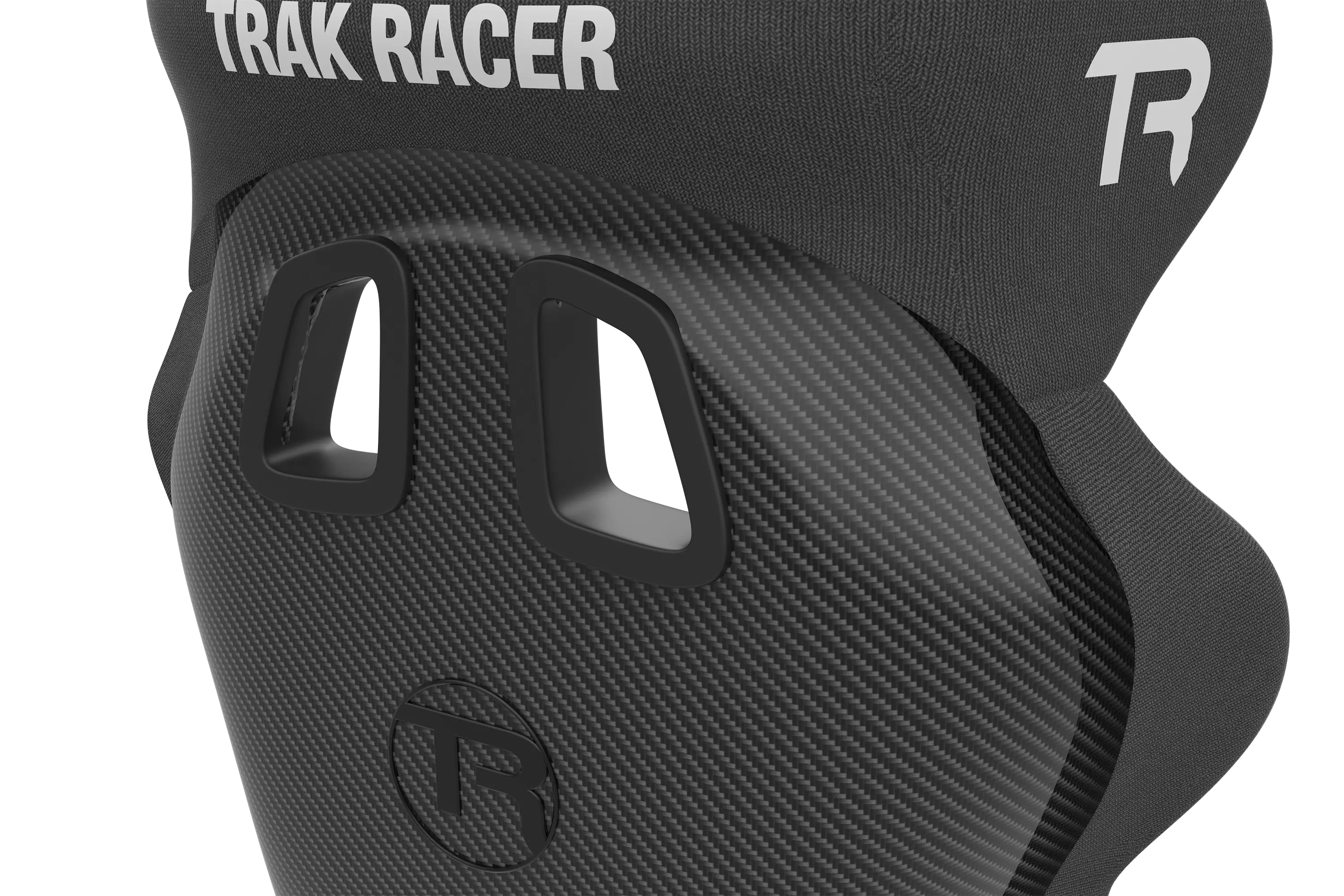 GT Style Fixed Fiberglass Sim Racing Seat - Carbon Fiber Finish