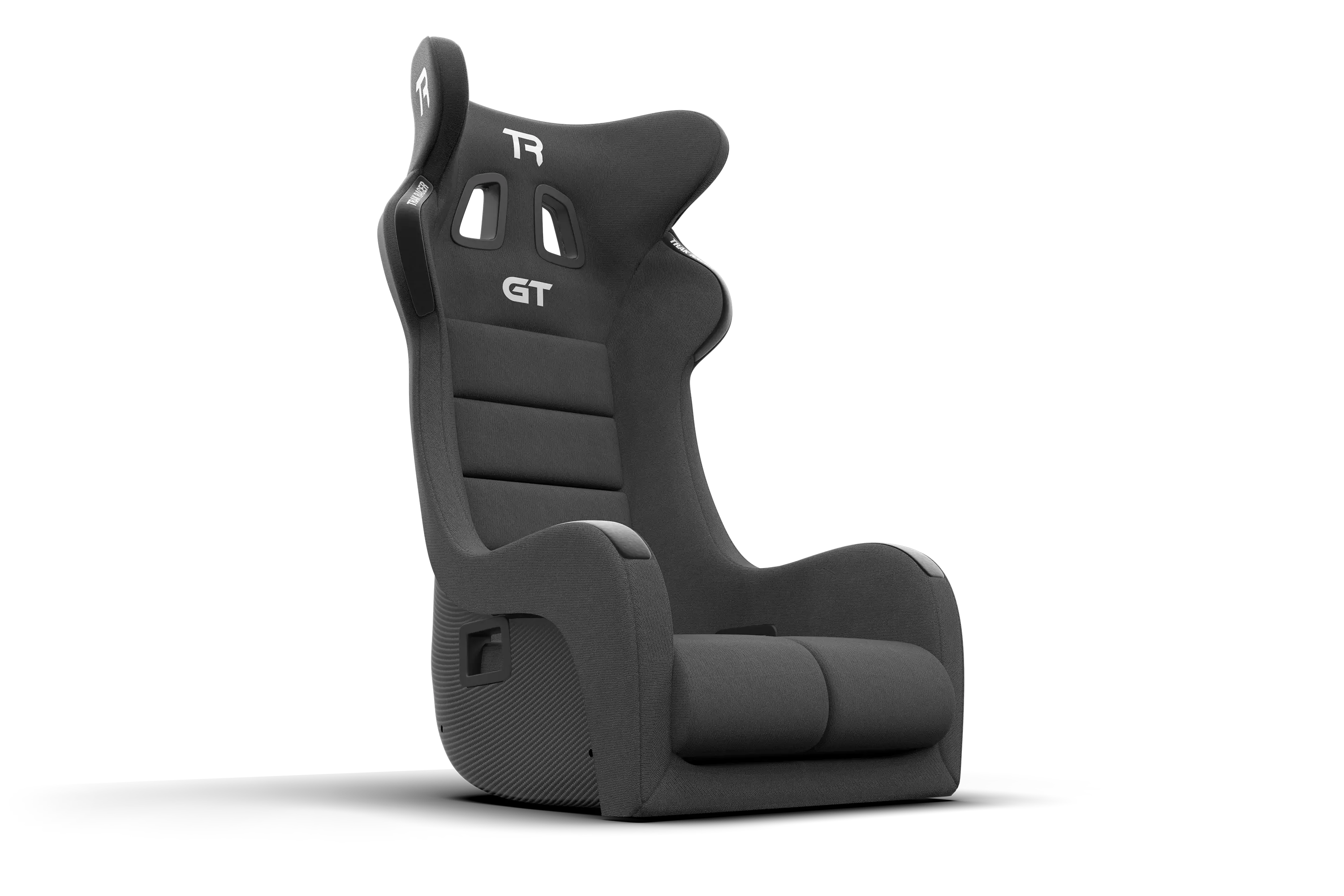 GT Style Fixed Fiberglass Sim Racing Seat - Carbon Fiber Finish