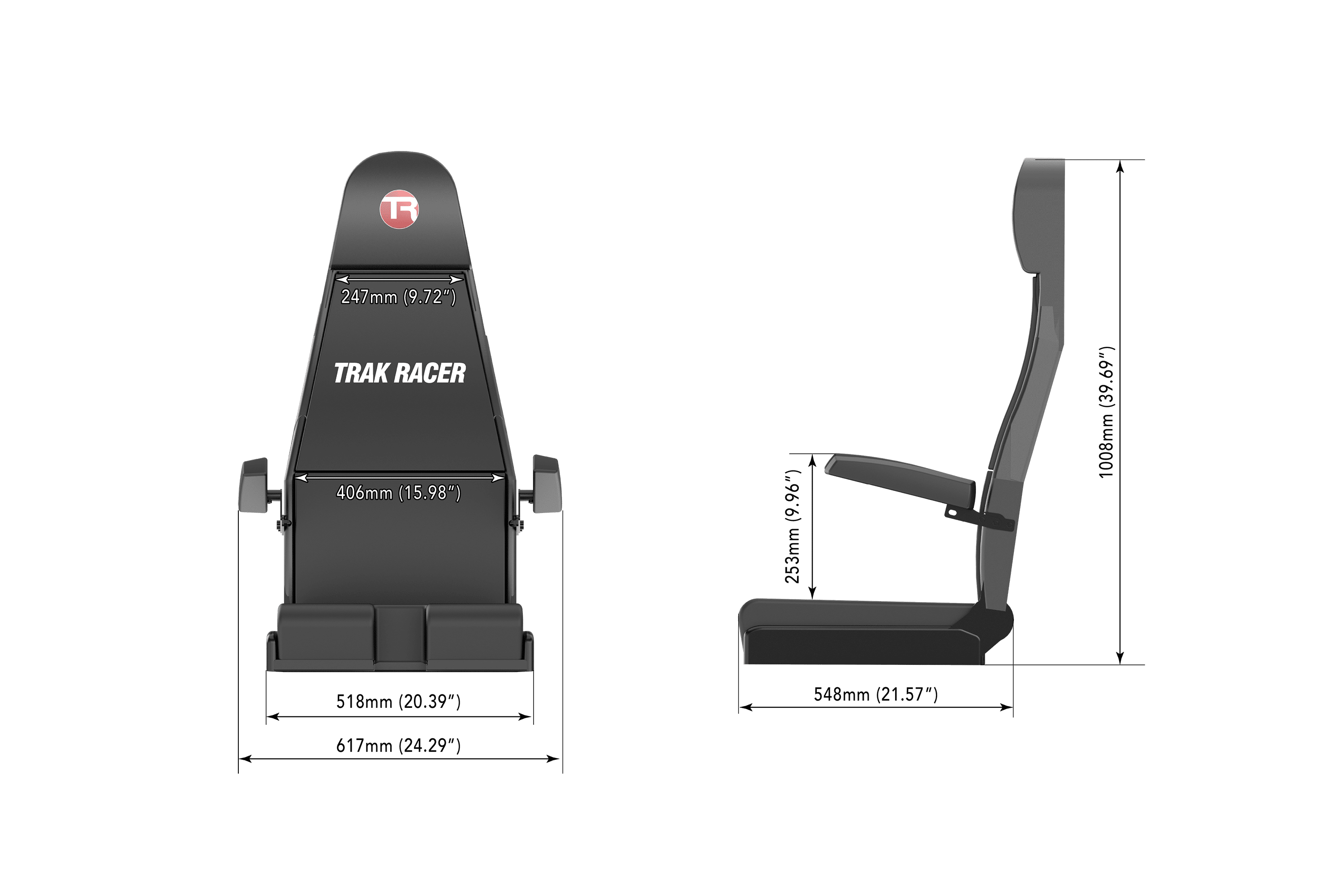 Flight Simulator Seat (Includes Seat Bracket Set)